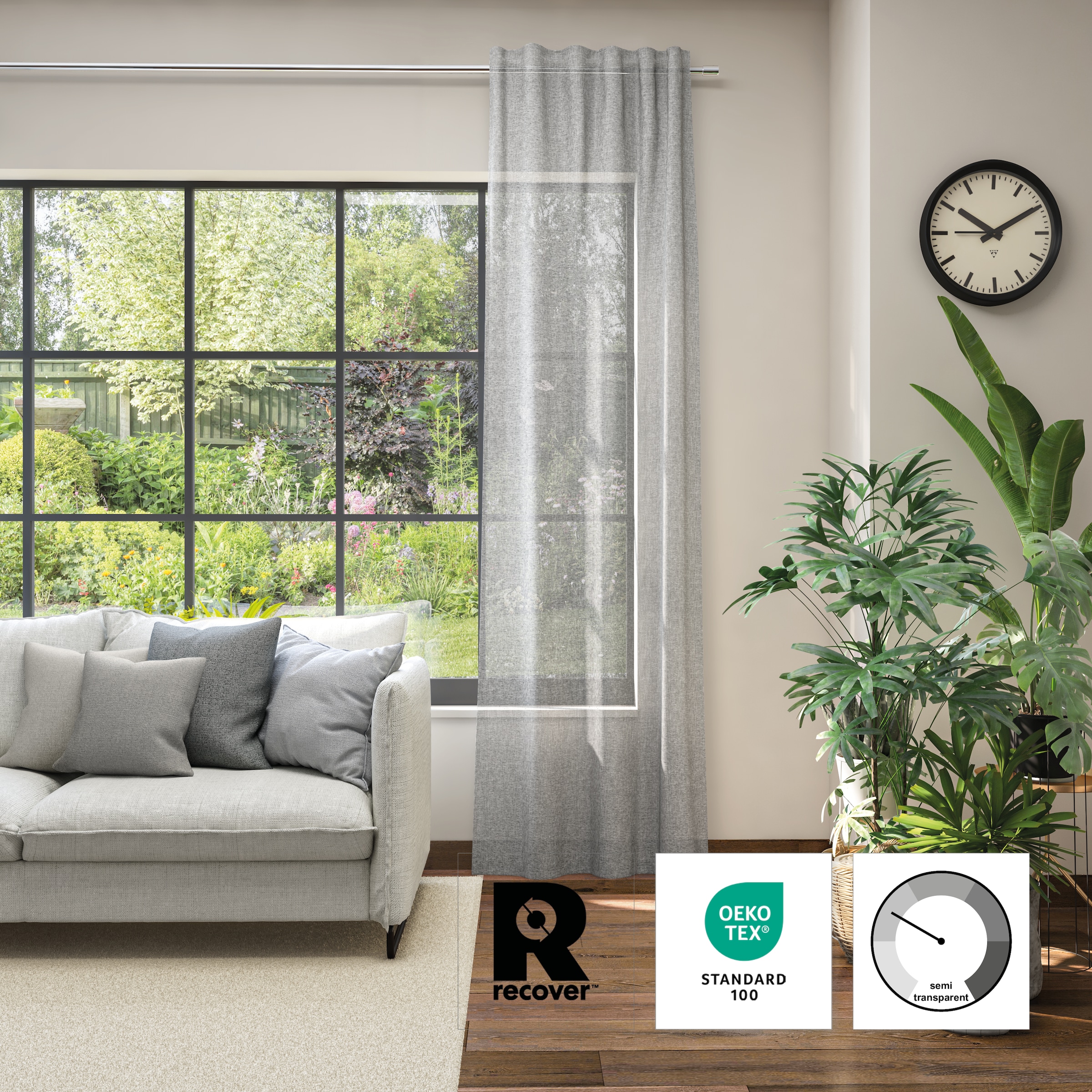 Neutex for you! Vorhang »Pino Eco« Multifunktionsband 1 Stk. tlg.