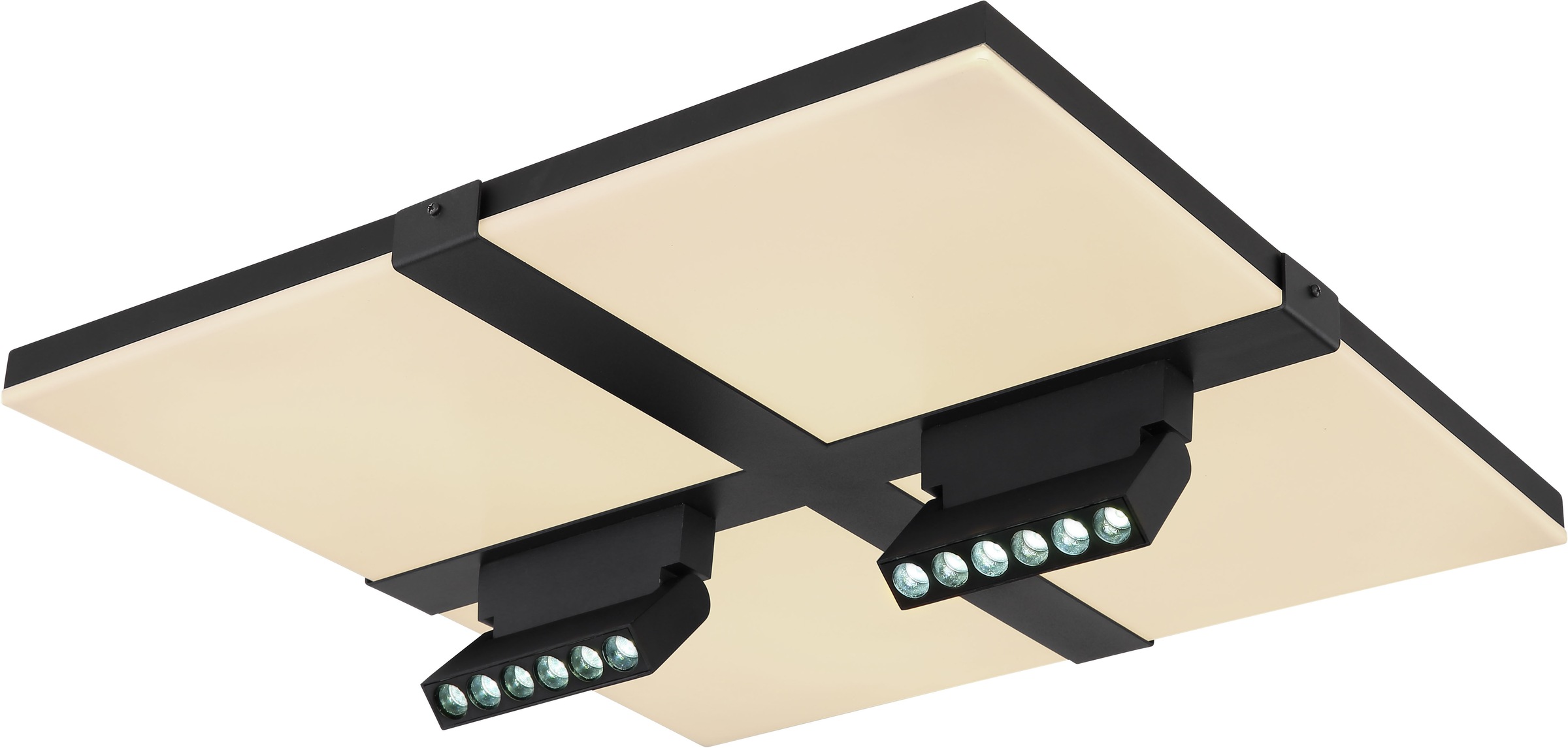 GLOBO LIGHTING LED Deckenleuchte »VILLSI« LED-Modul 1 Stk. Deckenlampe/rund/Wohnzimmer/Schlafzimmer/elegant