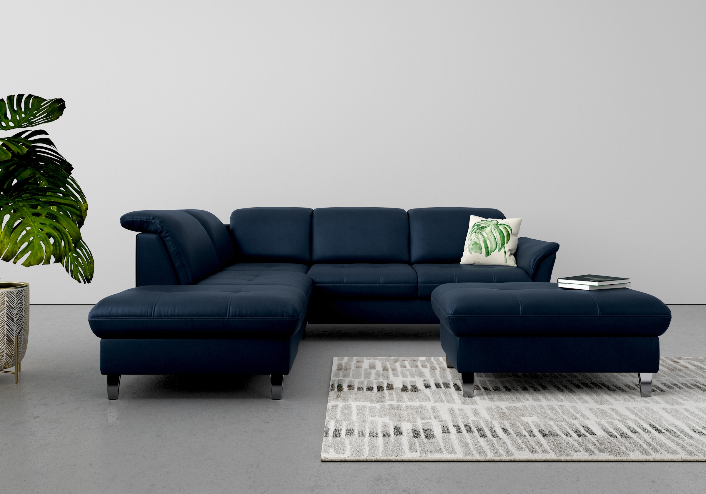 sit&more Ecksofa »Maggiore L-Form«, wahlweise mit Kopfteilverstellung, Bett günstig online kaufen