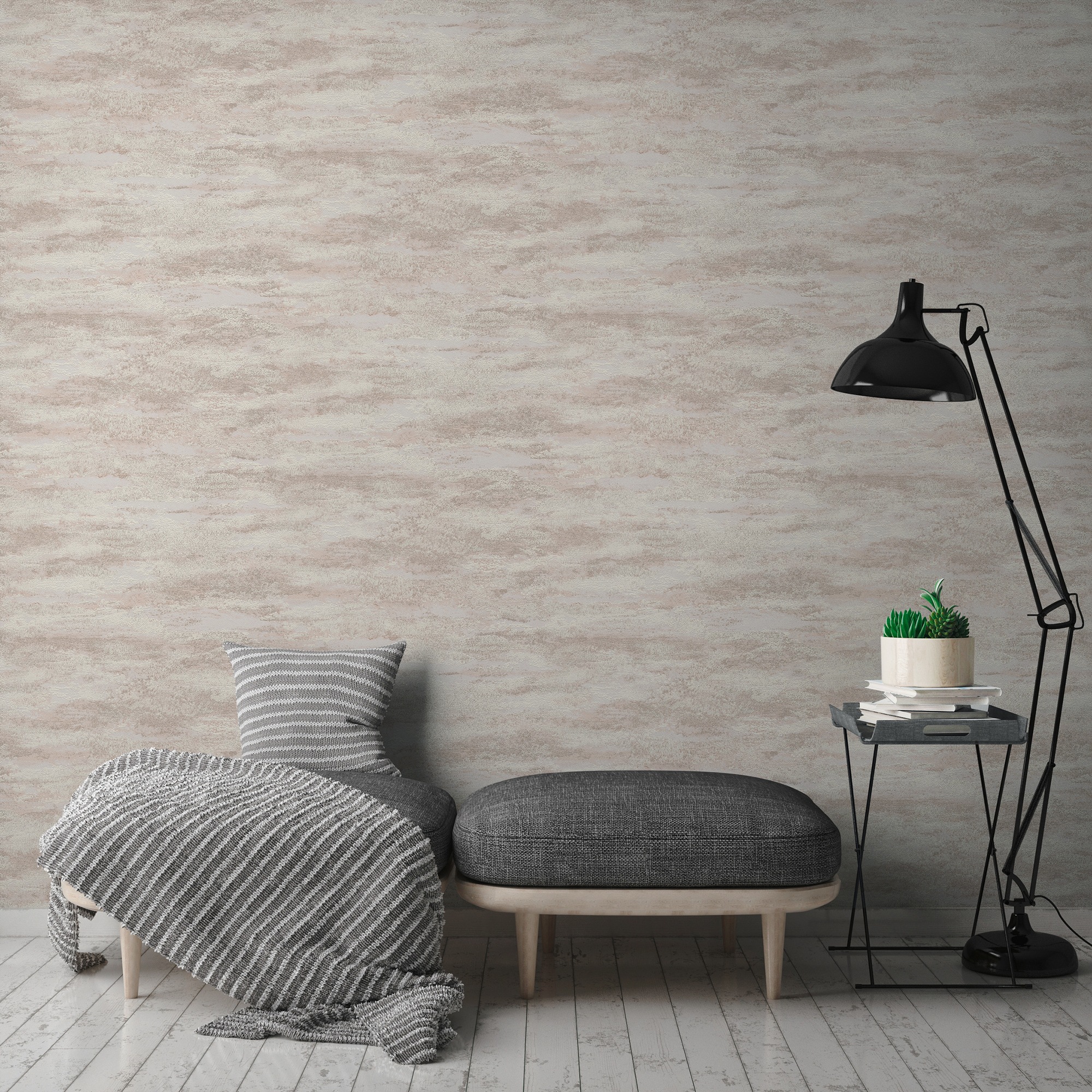 A.S. Création Vliestapete »Attractive 2 Tapete Putzoptik« Strukturmuster | einfarbig | uni leicht strukturiert Putzoptik strukturtapete leicht strukturiert Tapeten Flur Design Optik