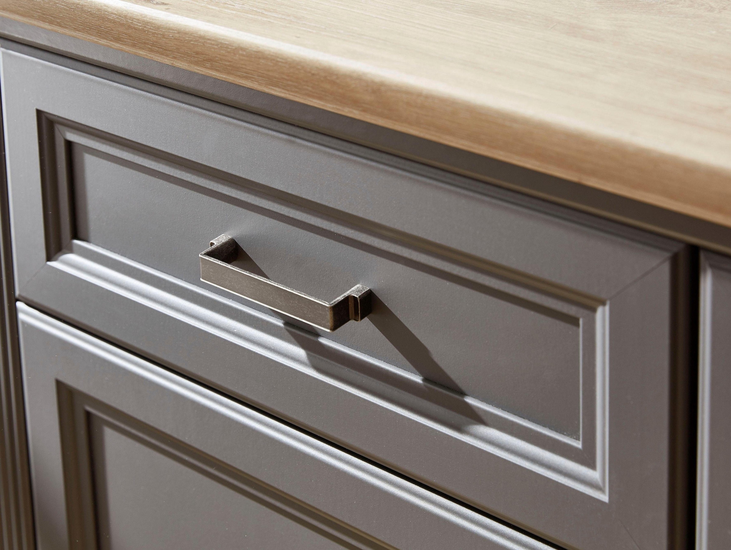 Innostyle Sideboard »Jasmin«, Breite 166 cm, 3 Holztüren, 3 Schubkästen