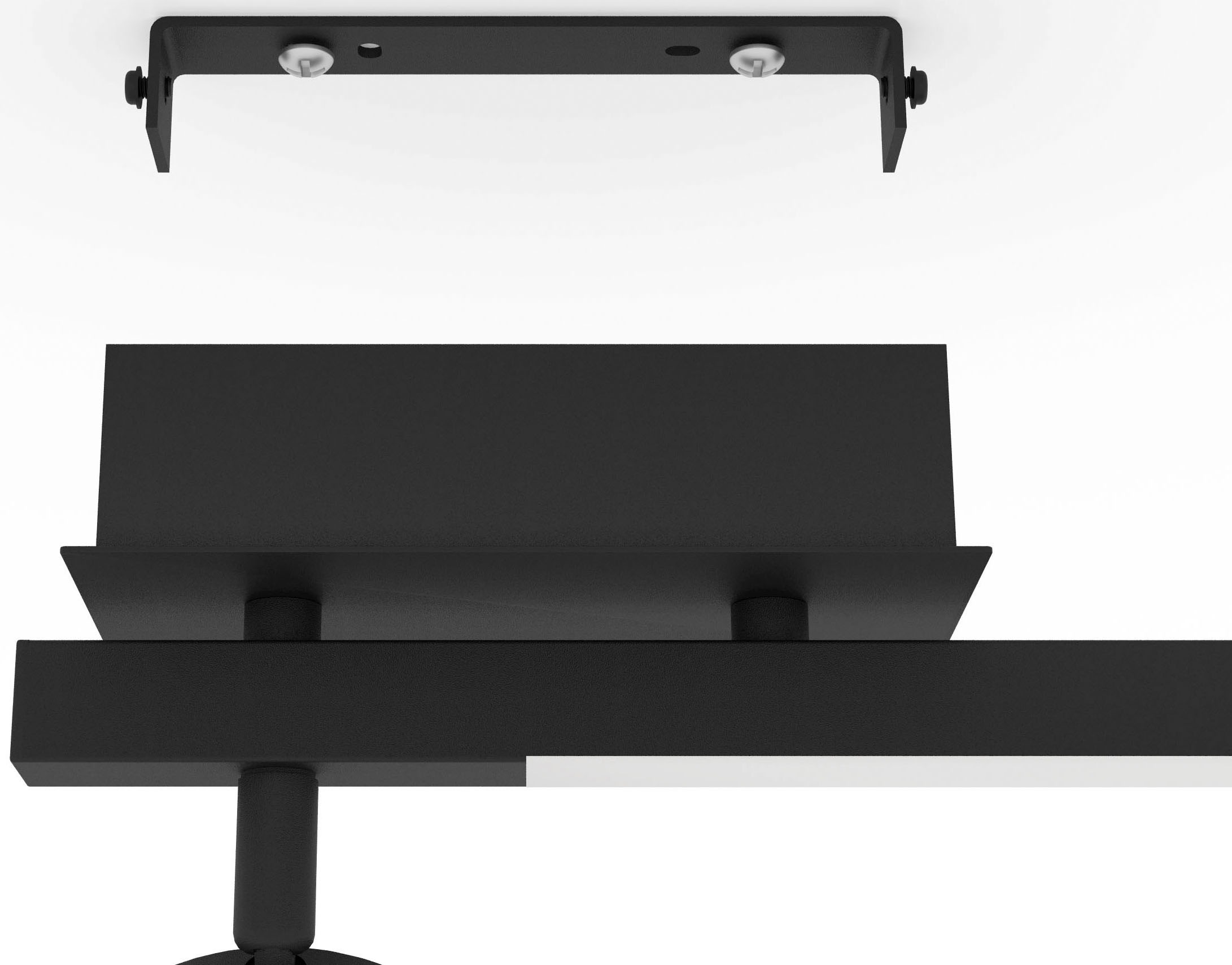 EGLO Deckenspot »CARDILLIO 2«, Leuchtmittel LED-Modul | LED fest integriert, Deckenspot in schwarz aus Alu, Stahl - 3,2W und 2,2W - Warmweiß