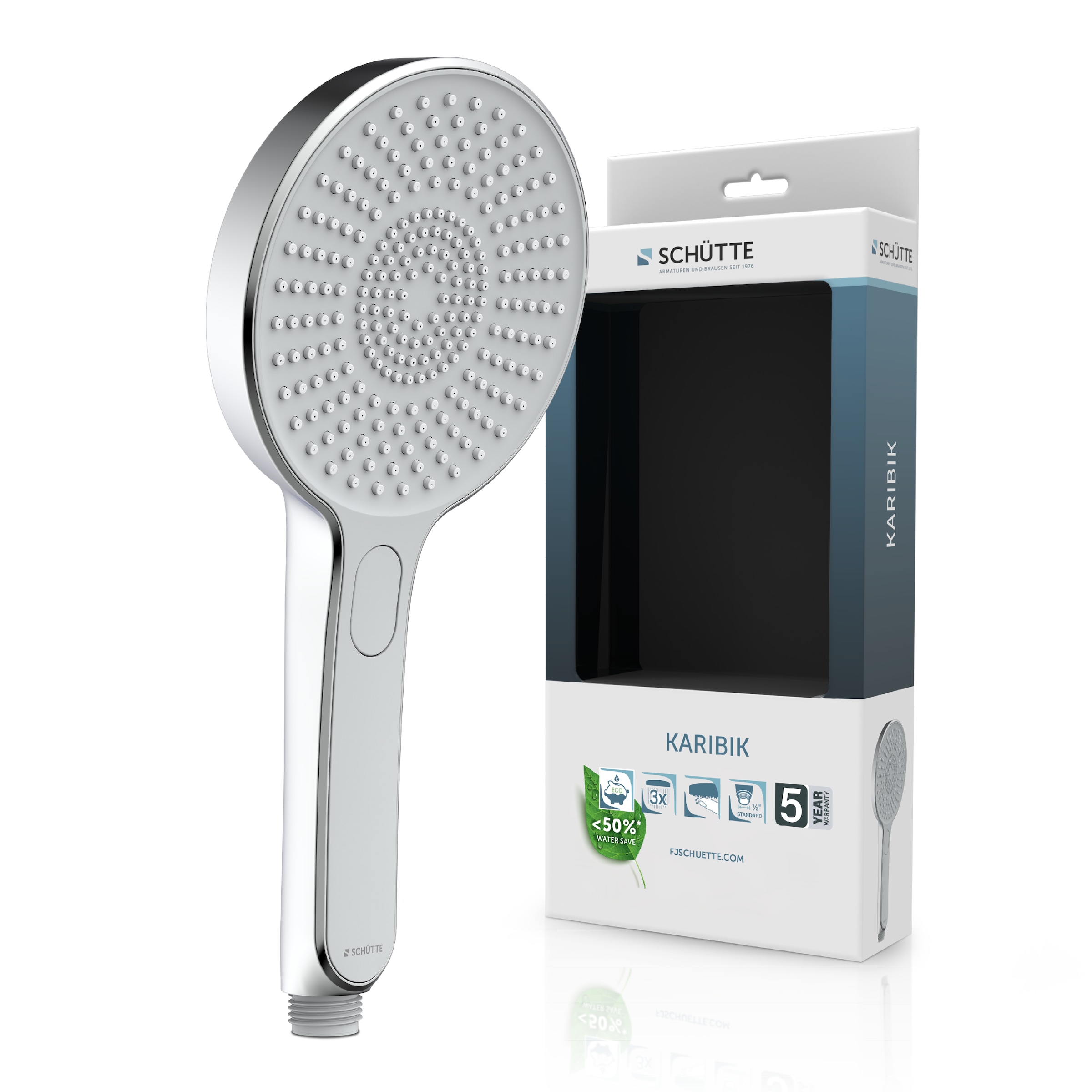 Schütte Handbrause »KARIBIK« 3-fach verstellbar, mit Antikalknoppen, wasser günstig online kaufen