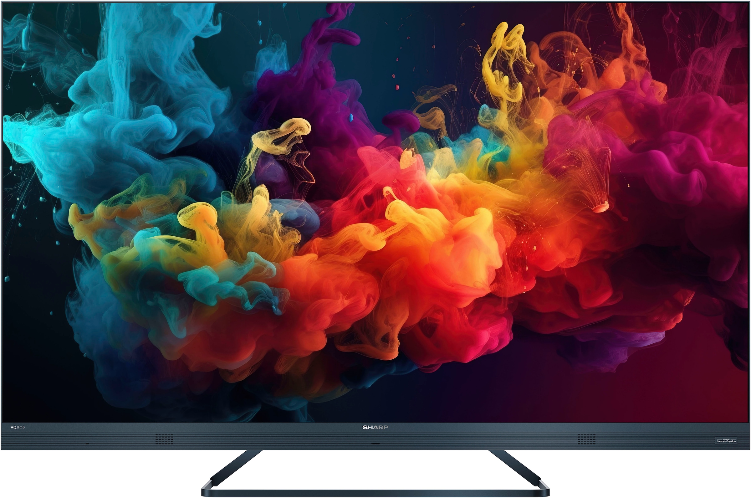 Sharp LED-Fernseher »4T-C55FQ_«, 4K Ultra HD, Google TV, Quantum Dot, QLED, Dolby Atmos, Dolby Vision, HDMI 2.1 mit eARC