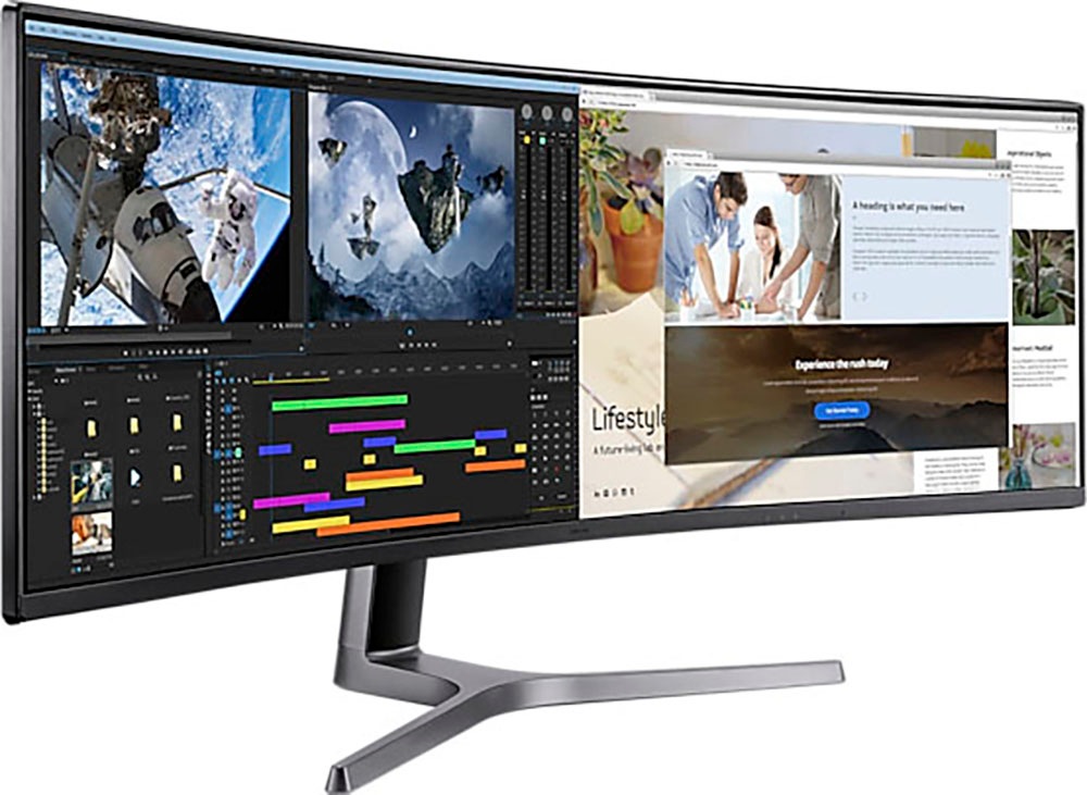 Samsung Curved-Gaming-Monitor »C49RG94SSP«, 124 cm/49 Zoll, 5120 x 1440 px, Quad HD, 4 ms Reaktionszeit, 120 Hz