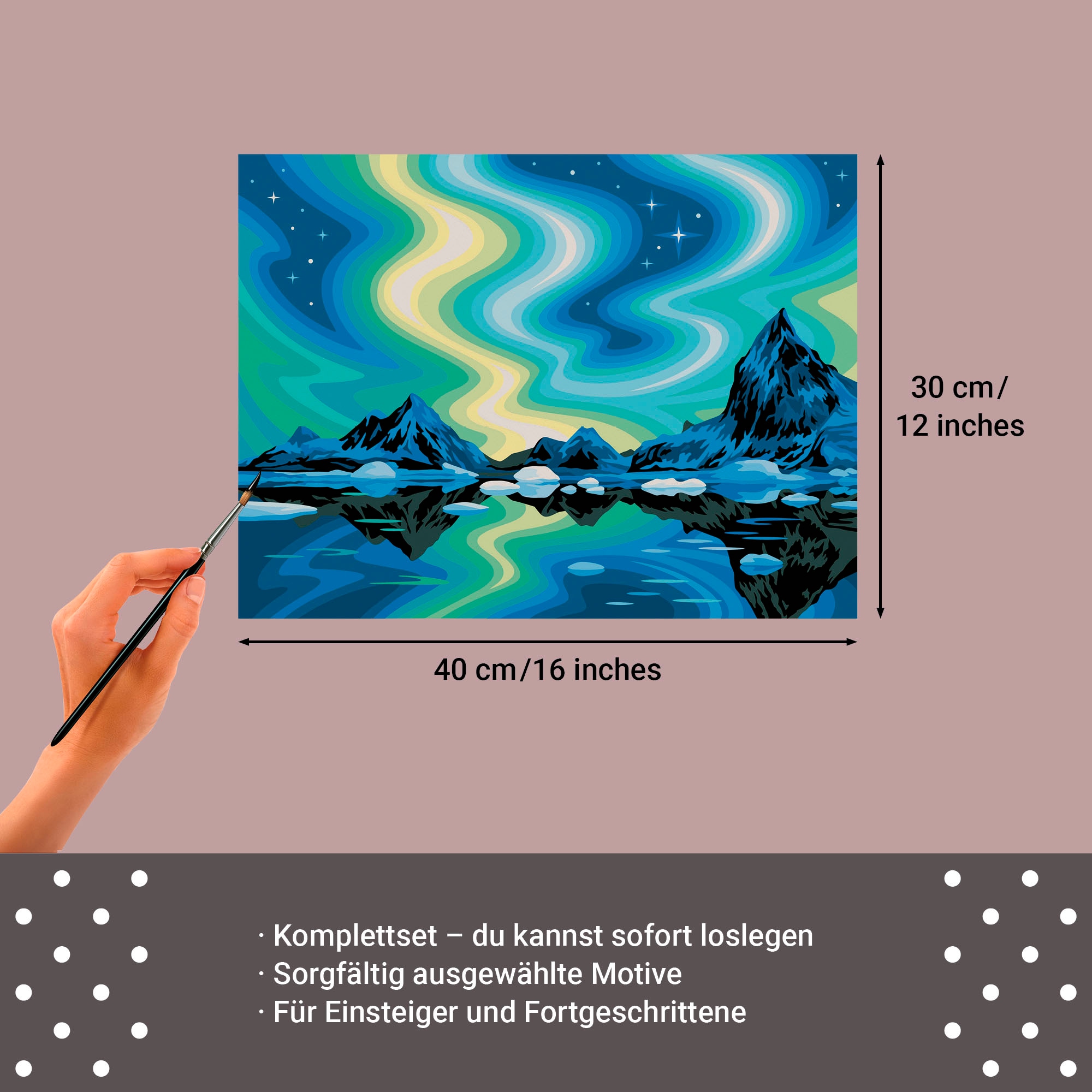 Ravensburger Malen nach Zahlen »CreArt, Leinwand Nordlichter« Made in Europe