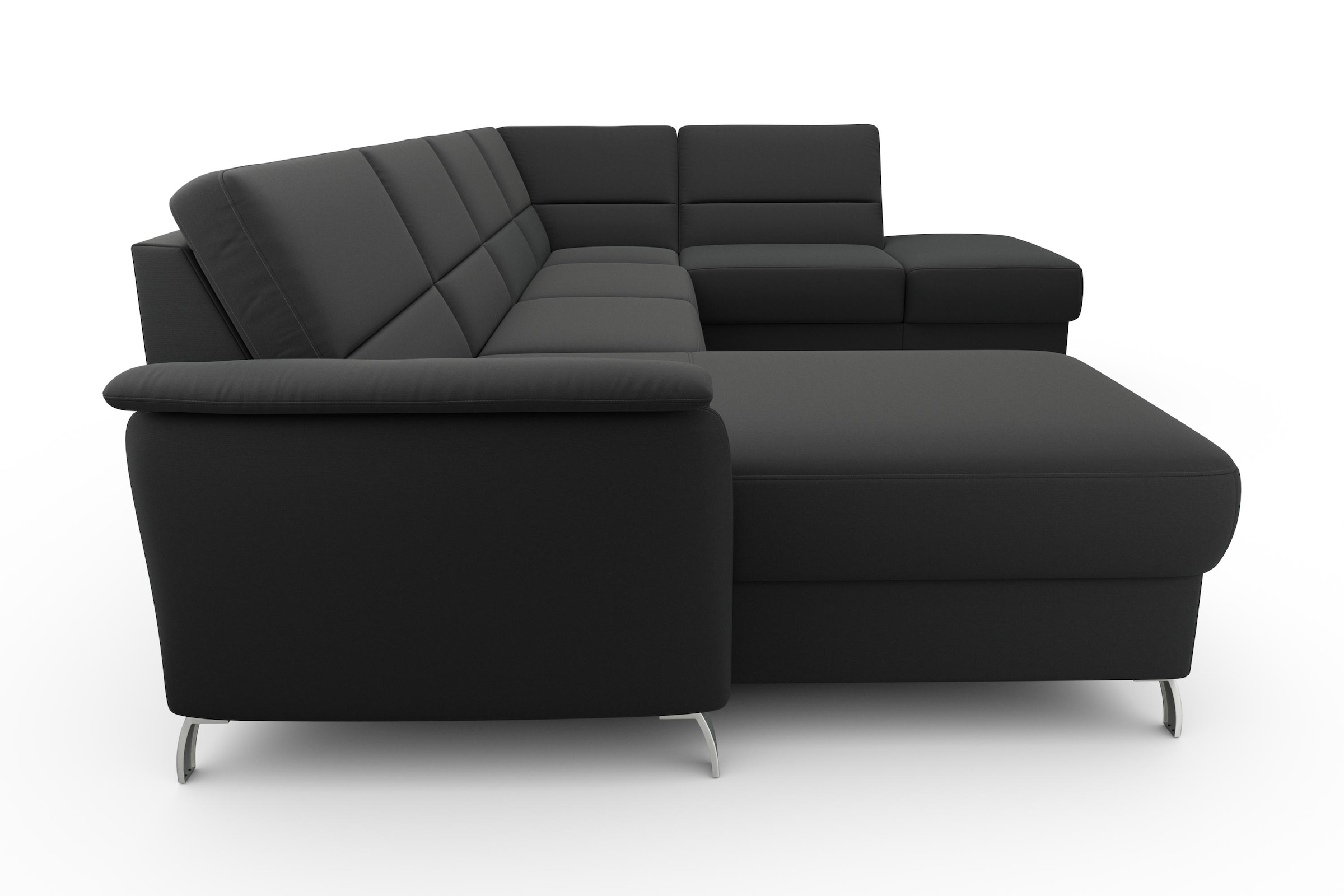 sit&more Wohnlandschaft »Palmera U-Form, B: 308 cm« optional Bettfunktion & Bettkasten, Federkern