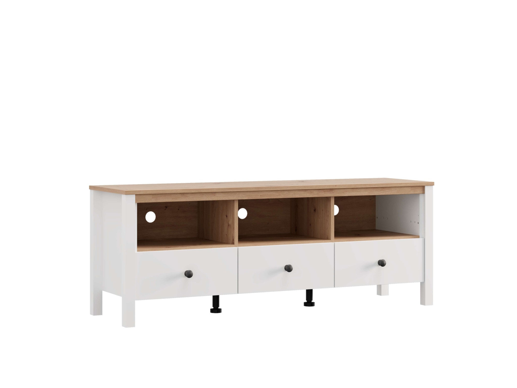 Home affaire Lowboard »BEDFORD, TV-Board, TV-Kommode, TV-Schrank, TV-Unterschrank, TV-Möbel« MDF-Profil 2D ummantelt, Hotstamping