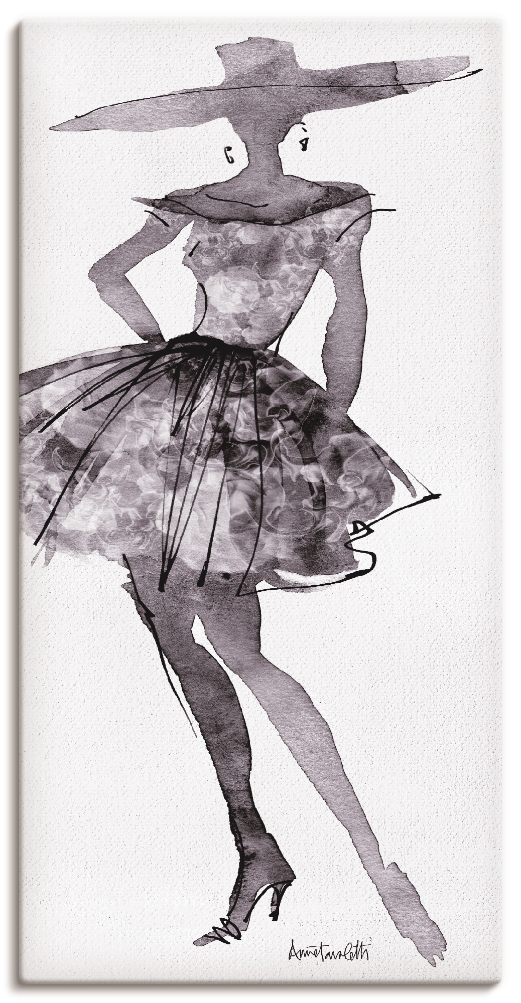 Artland Leinwandbild »Mode Skizzenbuch V«, Mode, (1 St.), auf Keilrahmen ge günstig online kaufen