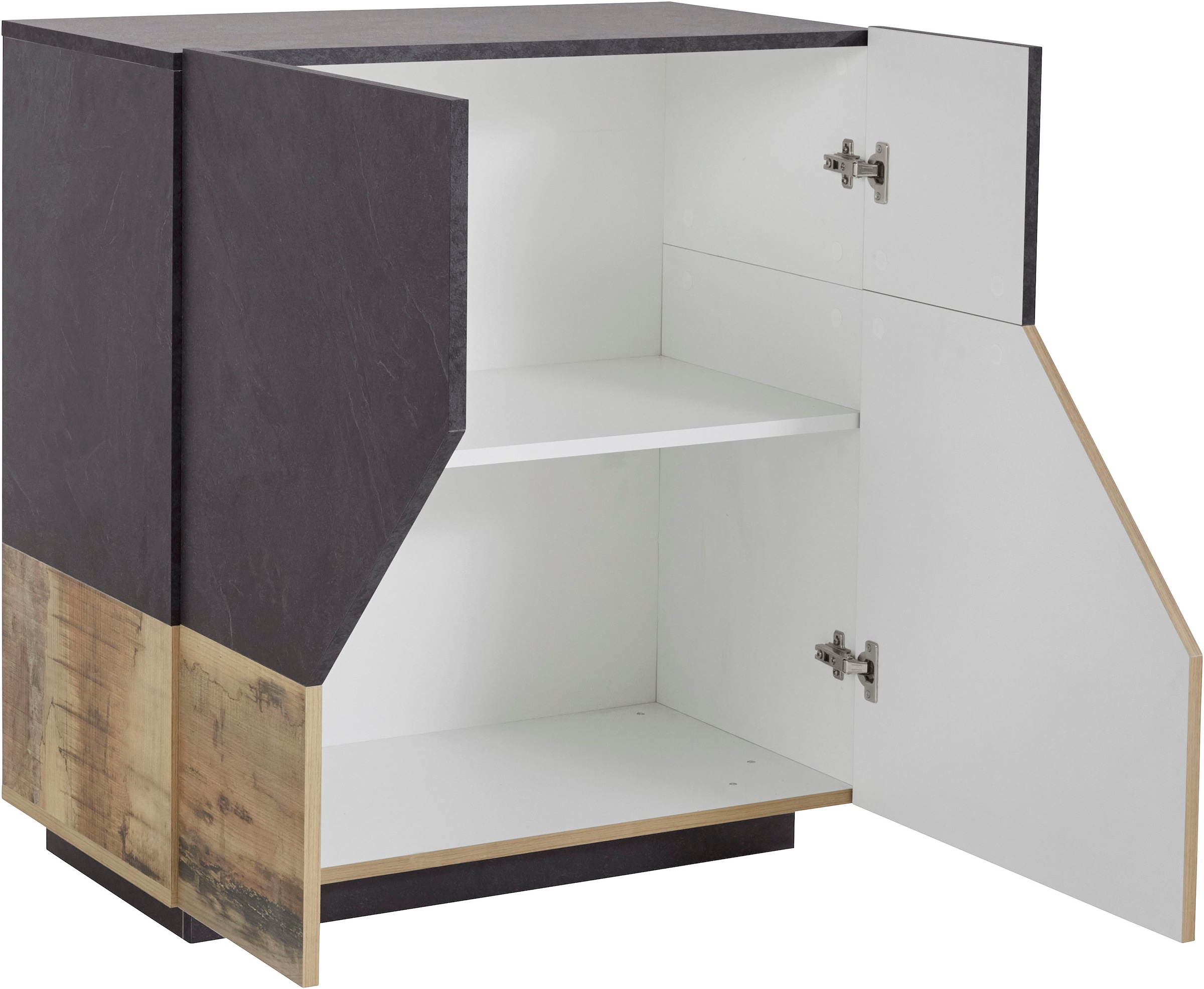 INOSIGN Sideboard »ALIEN-Kommode, Schrank, Anrichte mit 2 Türen und 2 Fächern«, Sideboard Breite ca. 79 cm "100 % Made in Italy"