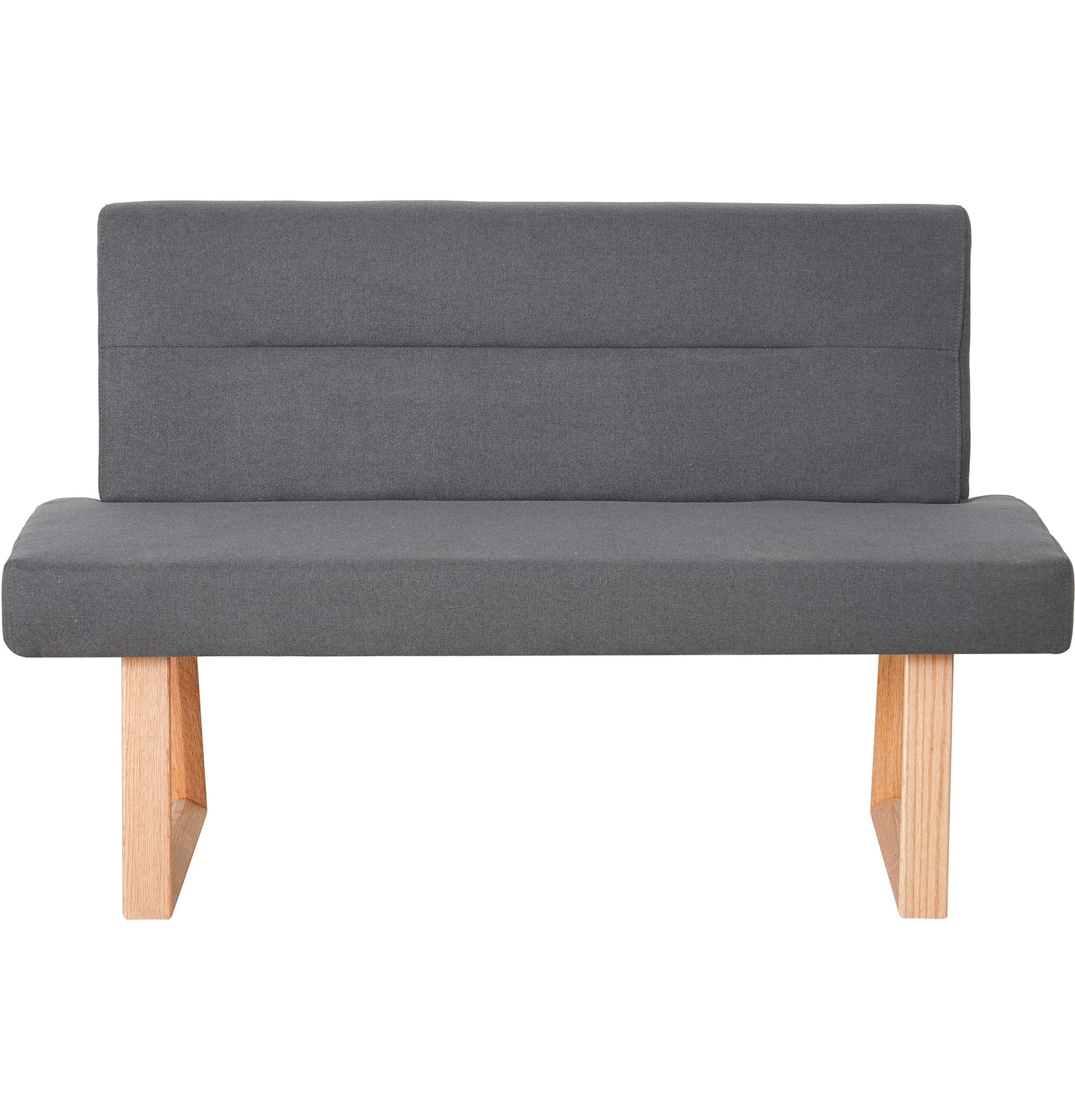 OTTO home Essbank »Mellio« Beine aus massiver Eiche, pflegeleichtem Webstoff Bezug, Breite 140 cm