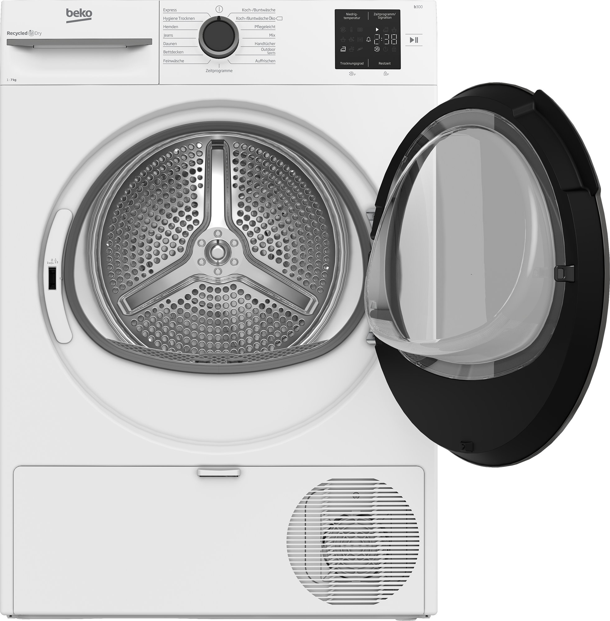 BEKO Kondenstrockner »BM3T37210W1«, 7 kg, mit Wärmepumpentechnologie