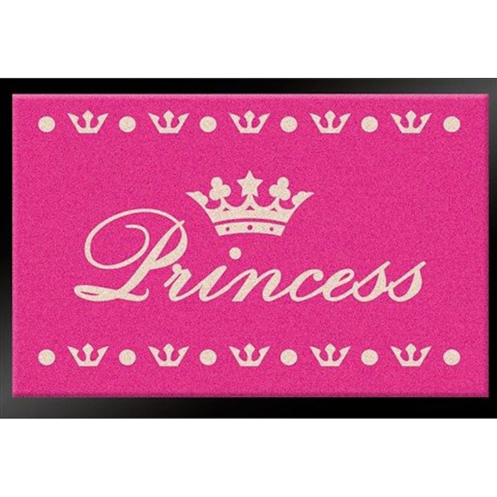 HANSE Home Fußmatte »Princess«, rechteckig, mit Spruch, Schrift, Robust, Pflegeleicht, Rutschhemmend, Prinzessin