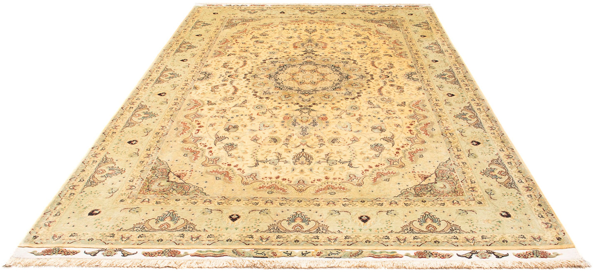 morgenland Orientteppich »Perser - Täbriz - Royal - 312 x 200 cm - beige«, günstig online kaufen