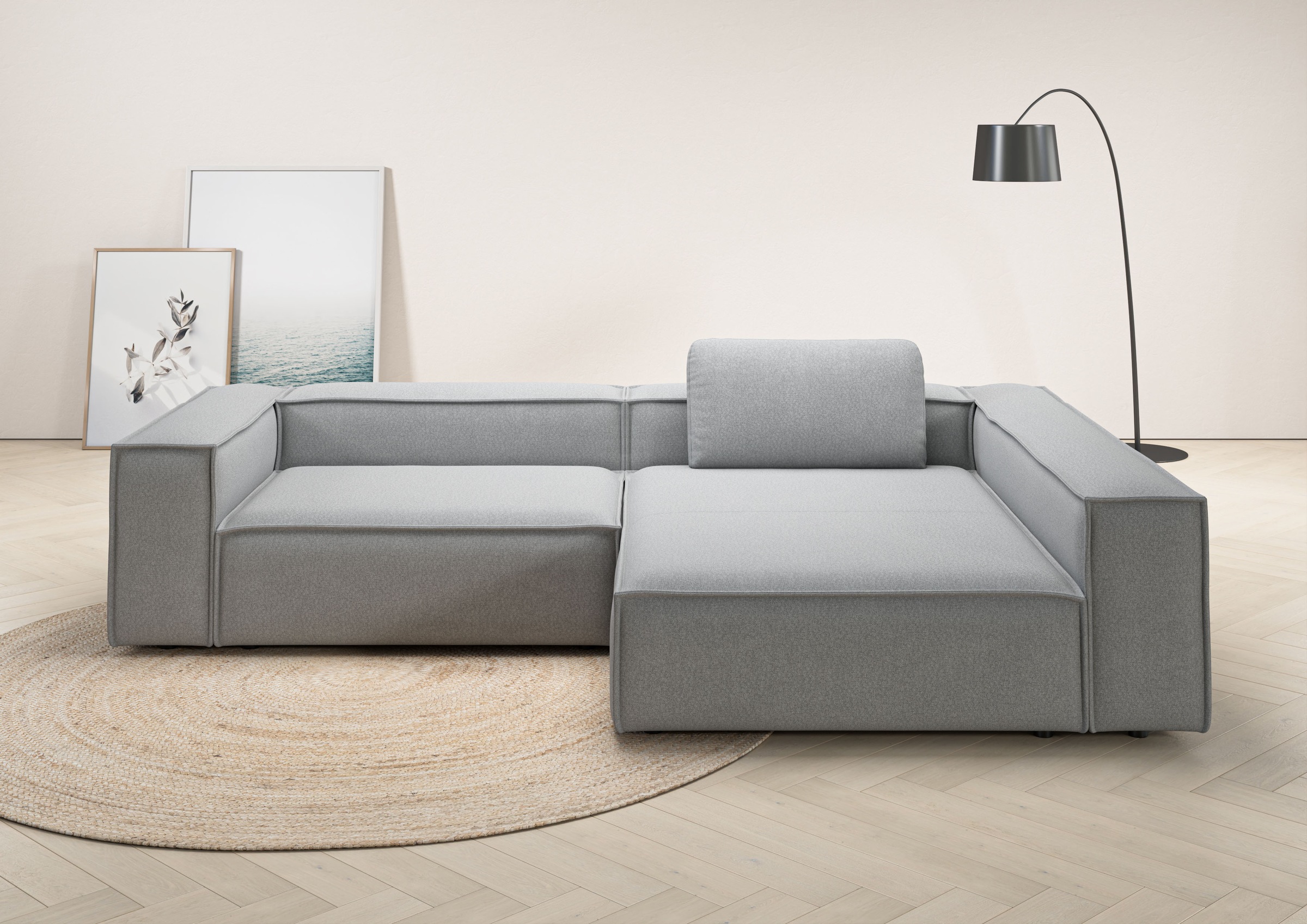 Places of Style Ecksofa »Watertown, moderne XXL L-Form, 306 cm breit«, Komf günstig online kaufen