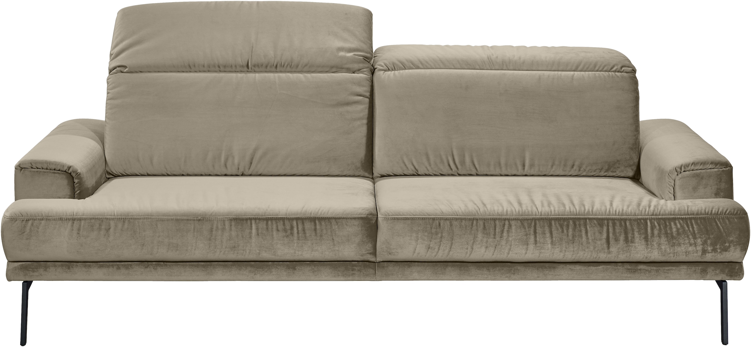 Musterring 3-Sitzer »MR 4580« inkl. Kopf- und Sitztiefenverstellung, Fuß schwarz, B228 x T103 cm