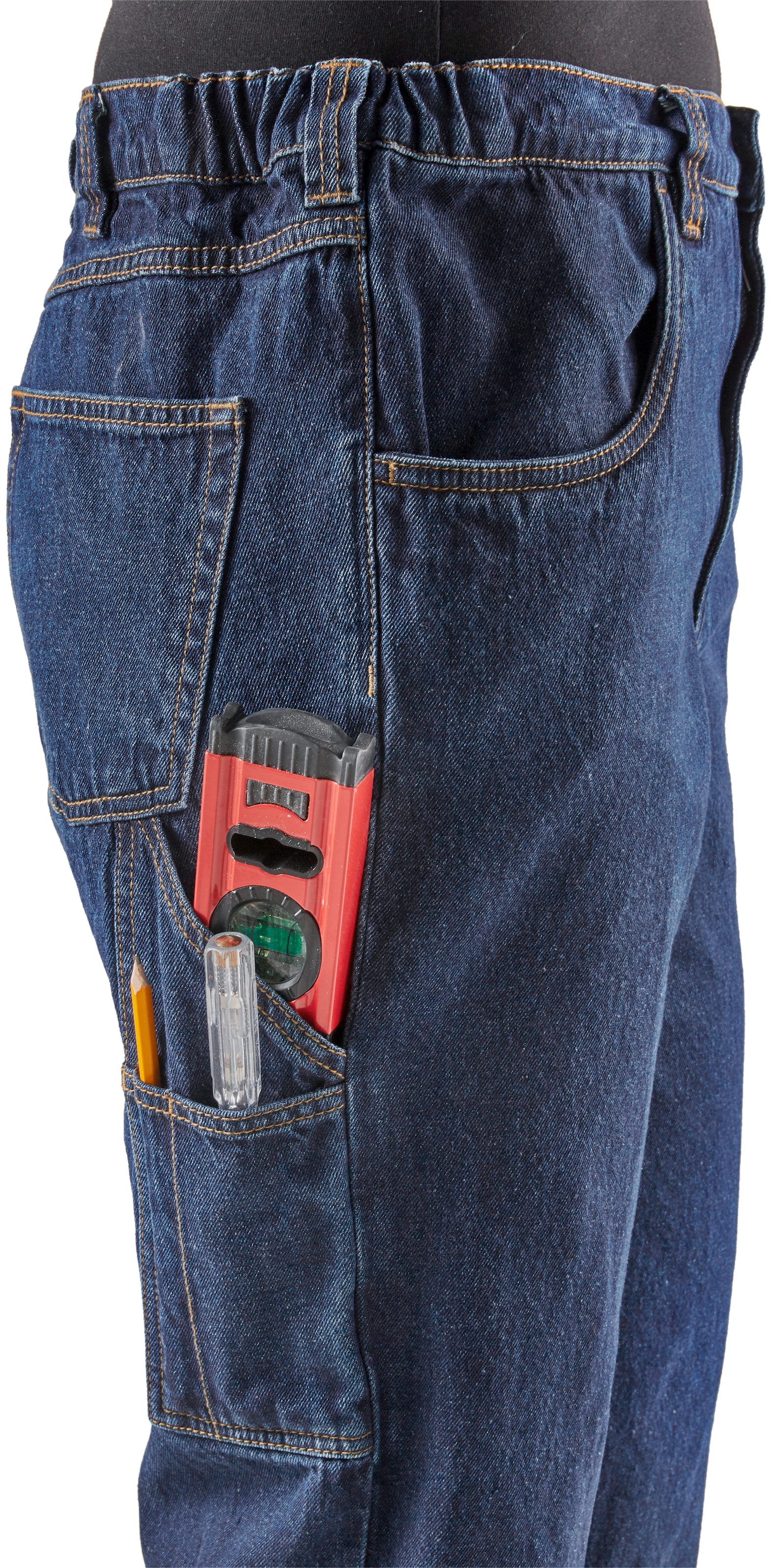 Northern Country Arbeitshose »Jeans Bund, Taschen dehnbarem Jeansstoff, (aus kaufen Worker«, mit comfort Baumwolle, praktischen 8 robuster online 100% mit fit)