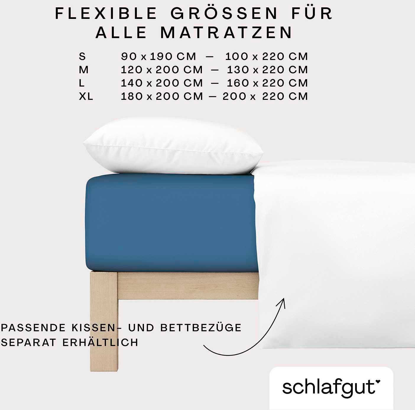 Schlafgut Spannbettlaken »Premium«, Zero Waste Verpackung, PREMIUM Qualität