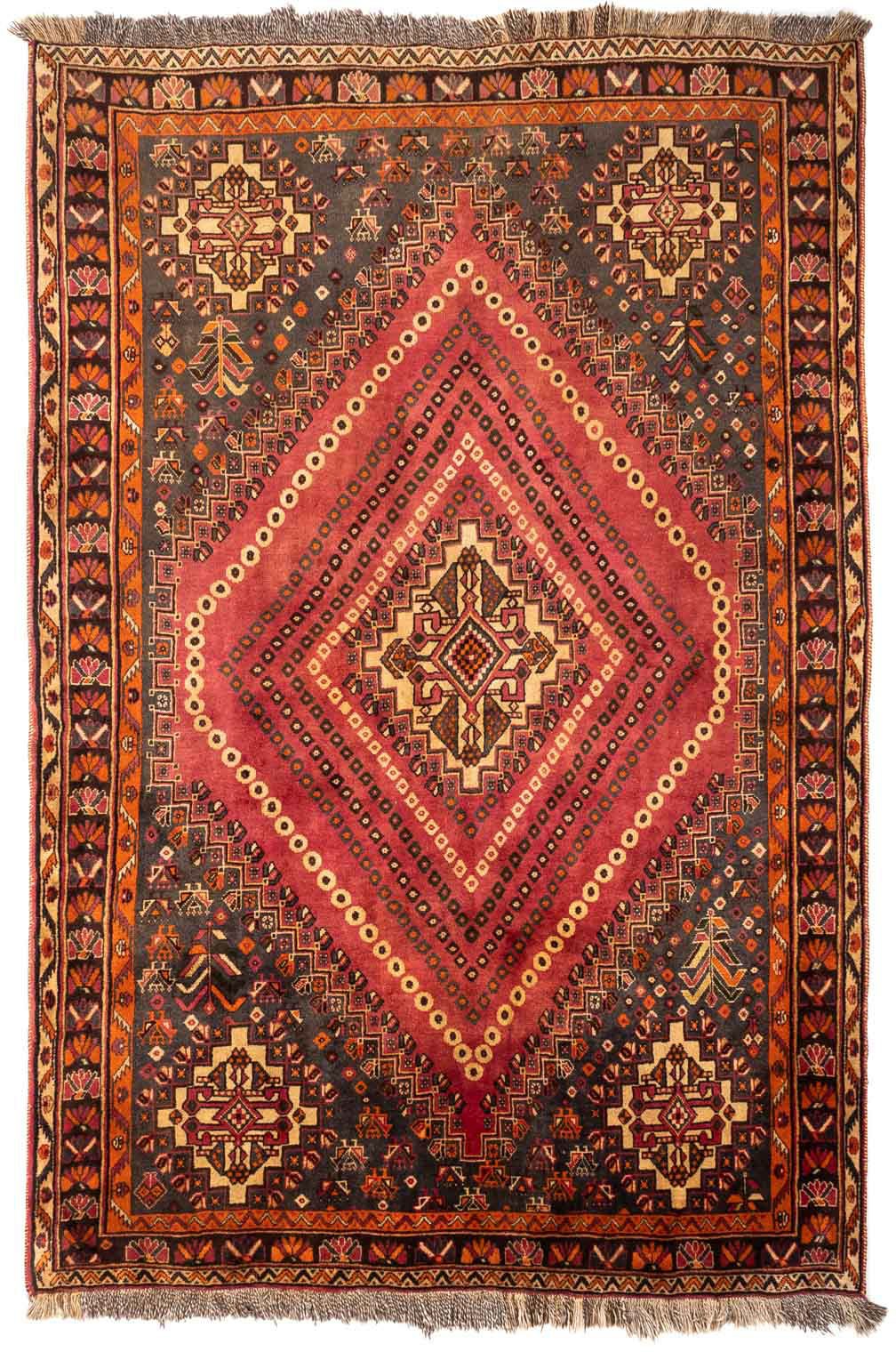 morgenland Wollteppich »Shiraz Medaillon 255 x 160 cm«, rechteckig, 1 mm Hö günstig online kaufen