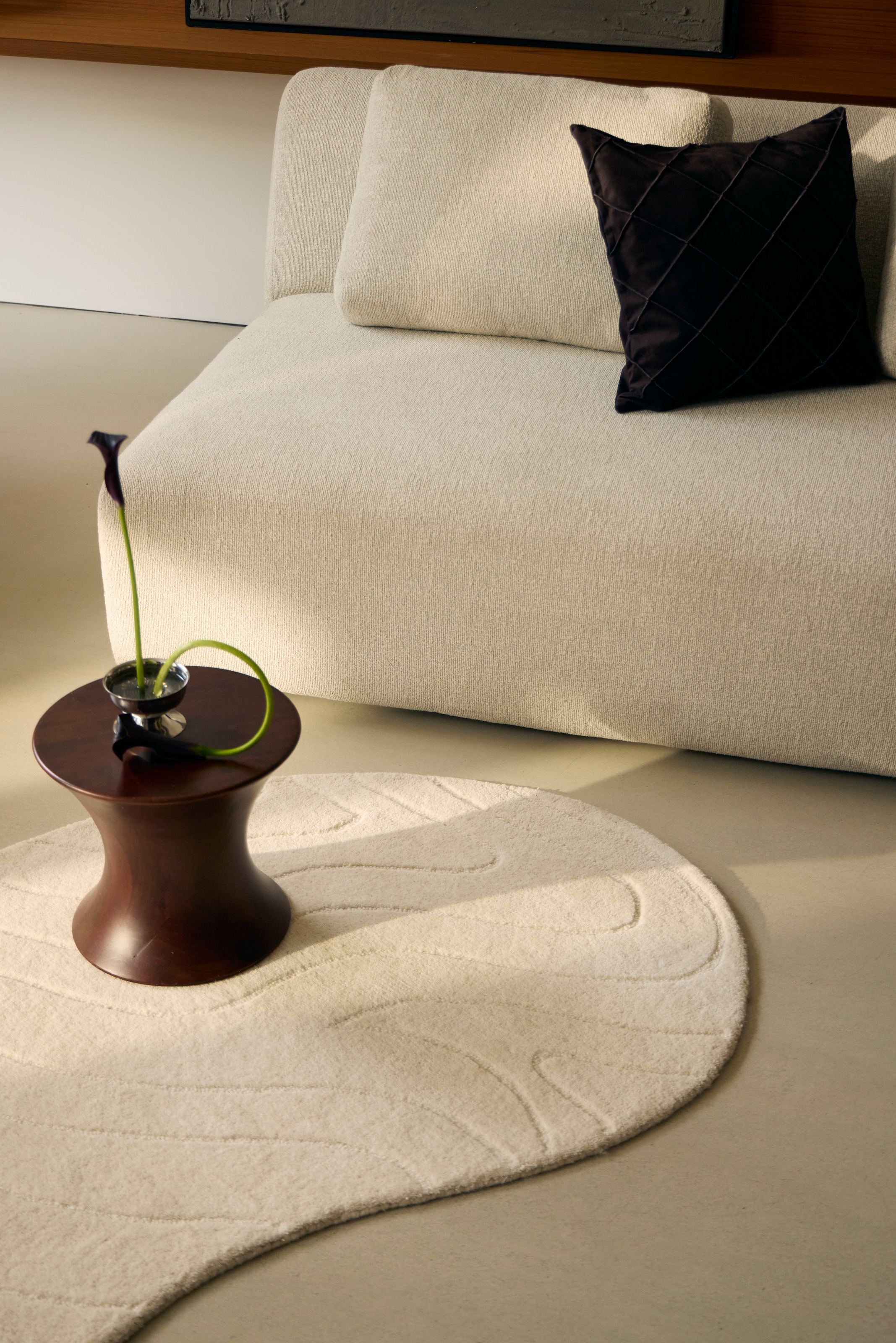 LeGer Home by Lena Gercke Schlafsofa »YLLIA 3-Sitzer (196 cm) mit verstellbarer Rückenlehne« Feiner Strukturbezug, Relax- und Bett-Funktion