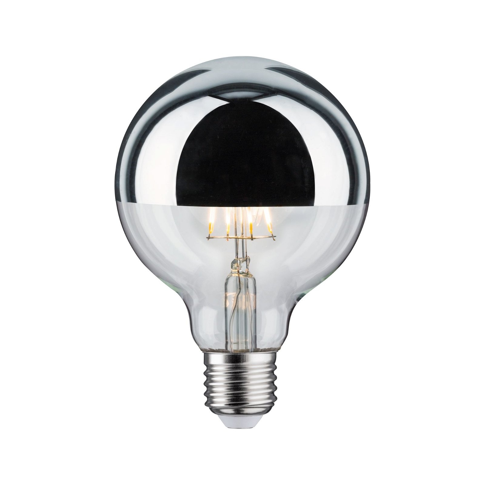 Paulmann LED-Leuchtmittel »230V Globe G95 600lm 6,5W 2700K Silber«, 1 St., Warmweiß