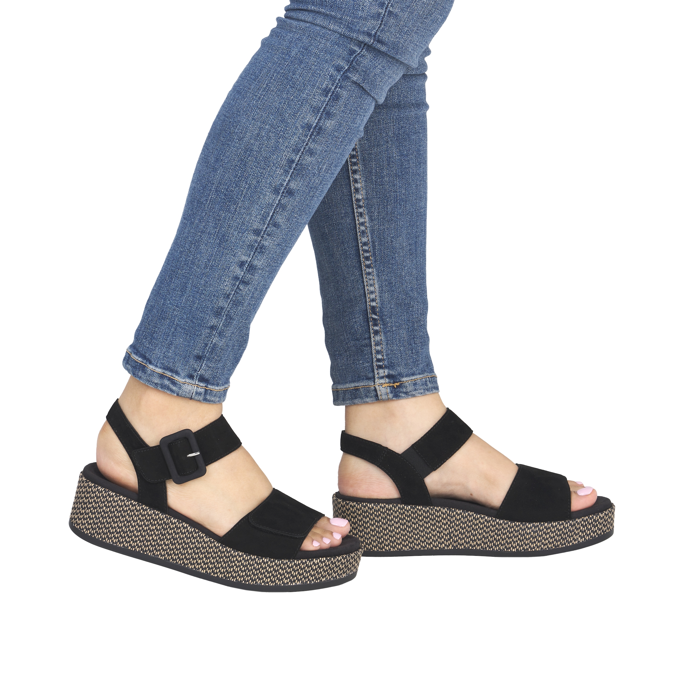 Remonte Plateausandaletten  Sommerschuh, Sandale mit praktischen Klettverschlüssen