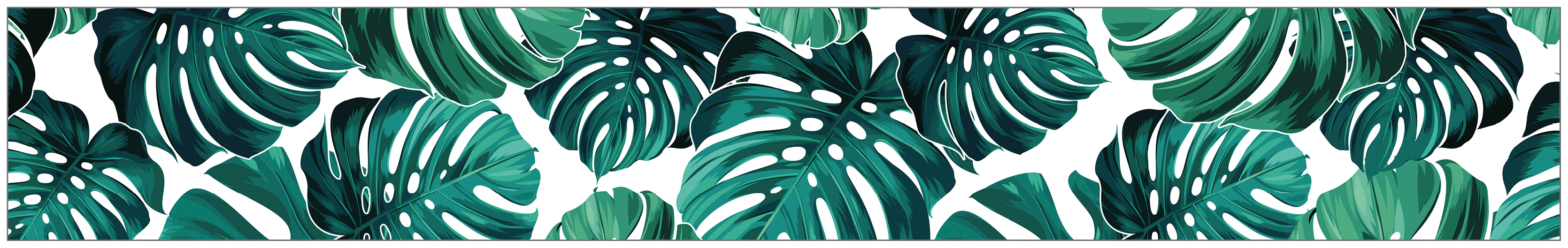 MySpotti Fensterfolie »Look Palm x halbtransparent, green«, auf haftend, 200 cm, kaufen Rechnung haftend 30 Leaves statisch glattstatisch