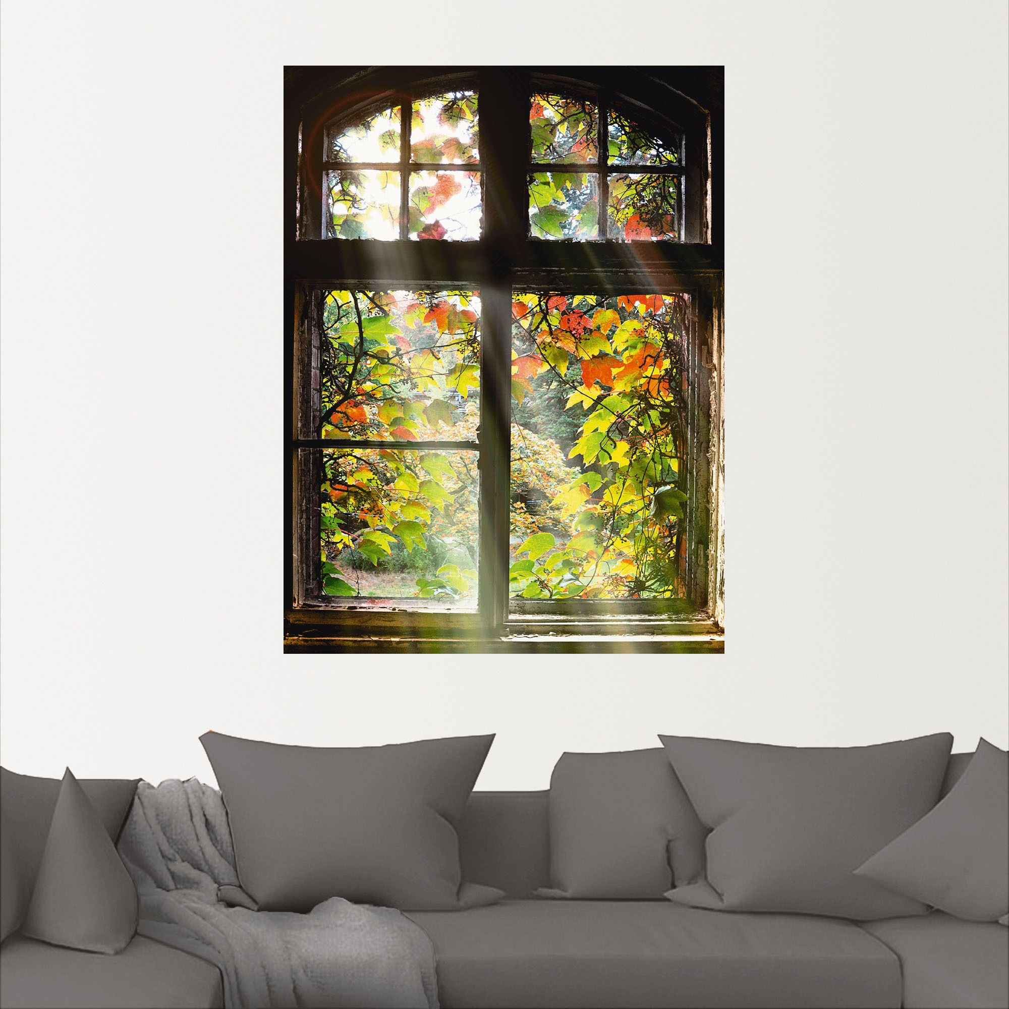 Artland Wandbild »Altbau«, Fenster & Türen, (1 St.), als Alubild, Outdoorbild, Leinwandbild, Poster, Wandaufkleber