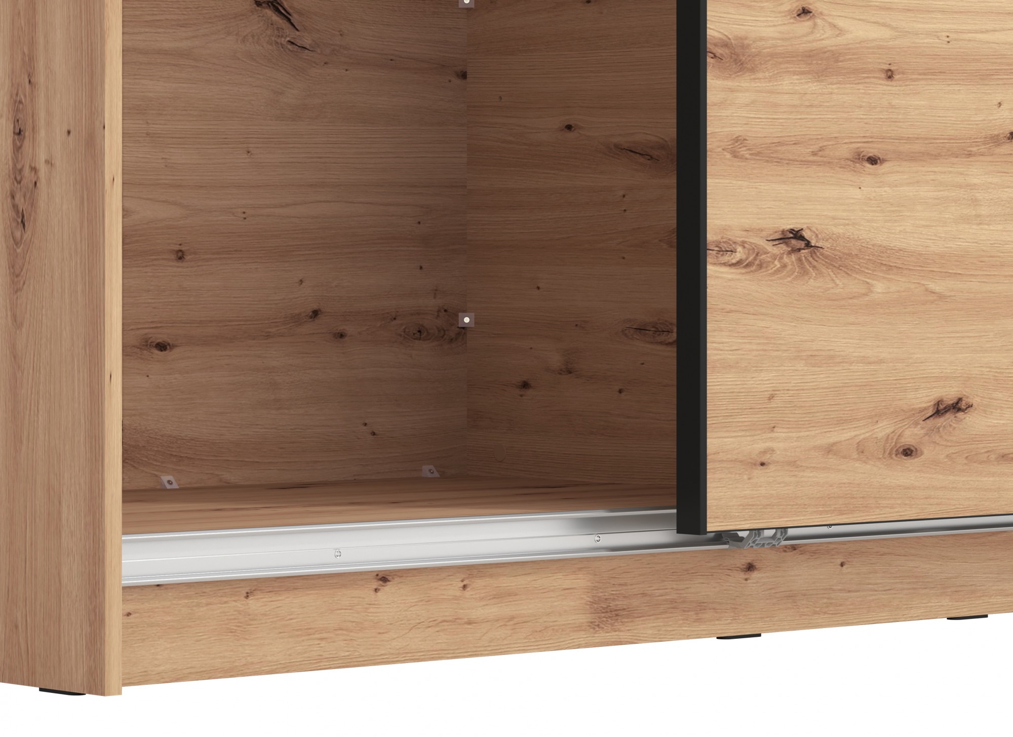 INOSIGN Schwebetürenschrank »Sierra klassischer Kleiderschrank Wäscheschrank 179 oder 217cm breit«, mit kompletter Inneneinteilung, FSC®-zertifizierter Holzwerkstoff