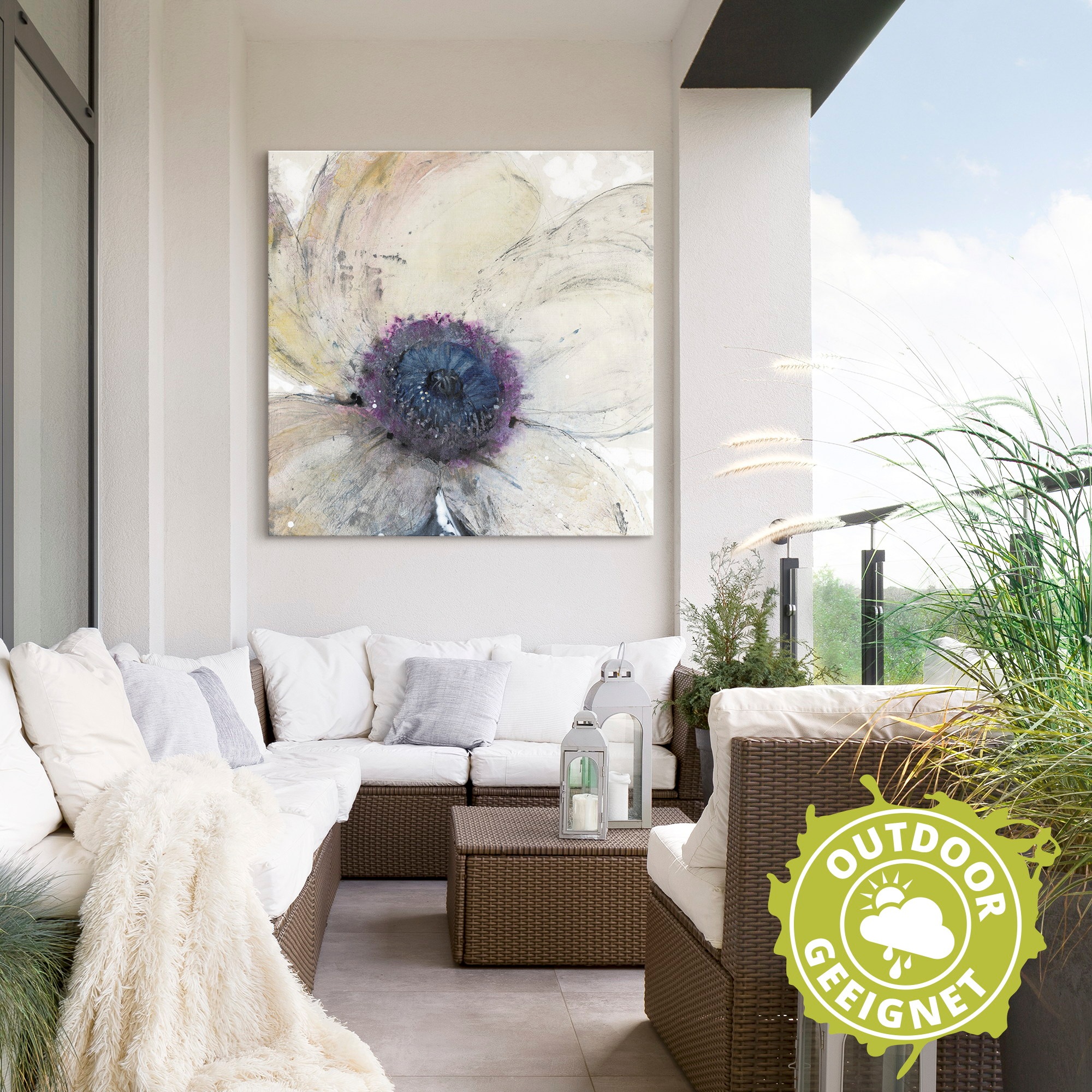 Artland Wandbild »Blumenfluss II« 1 Stk. tlg. als Alubild, Outdoorbild, Lei günstig online kaufen
