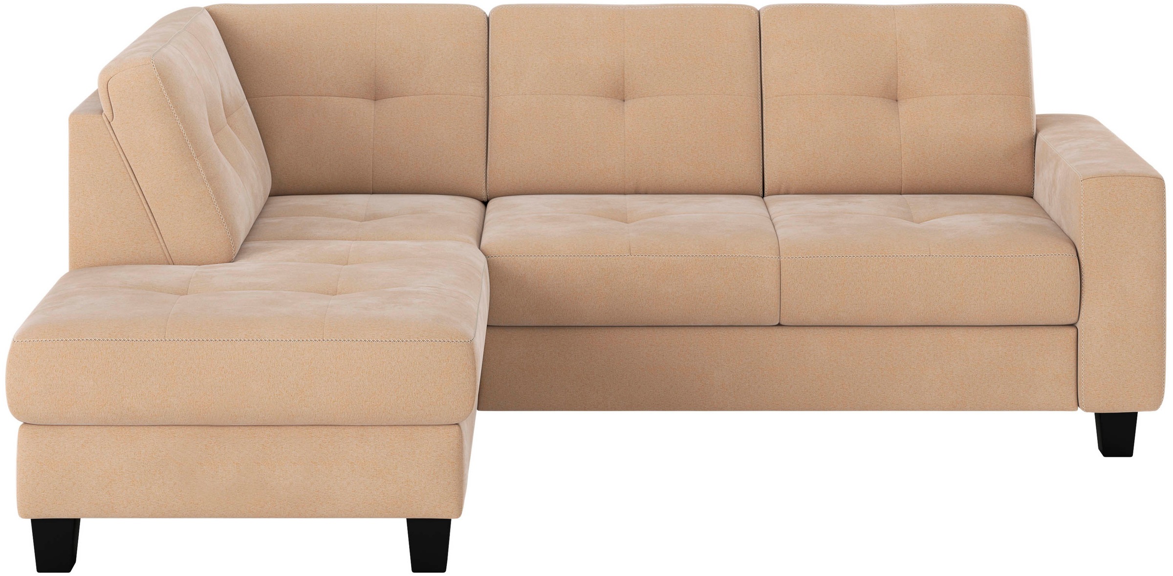 Places of Style Ecksofa »Varese«, Kreuznaht in beige günstig online kaufen