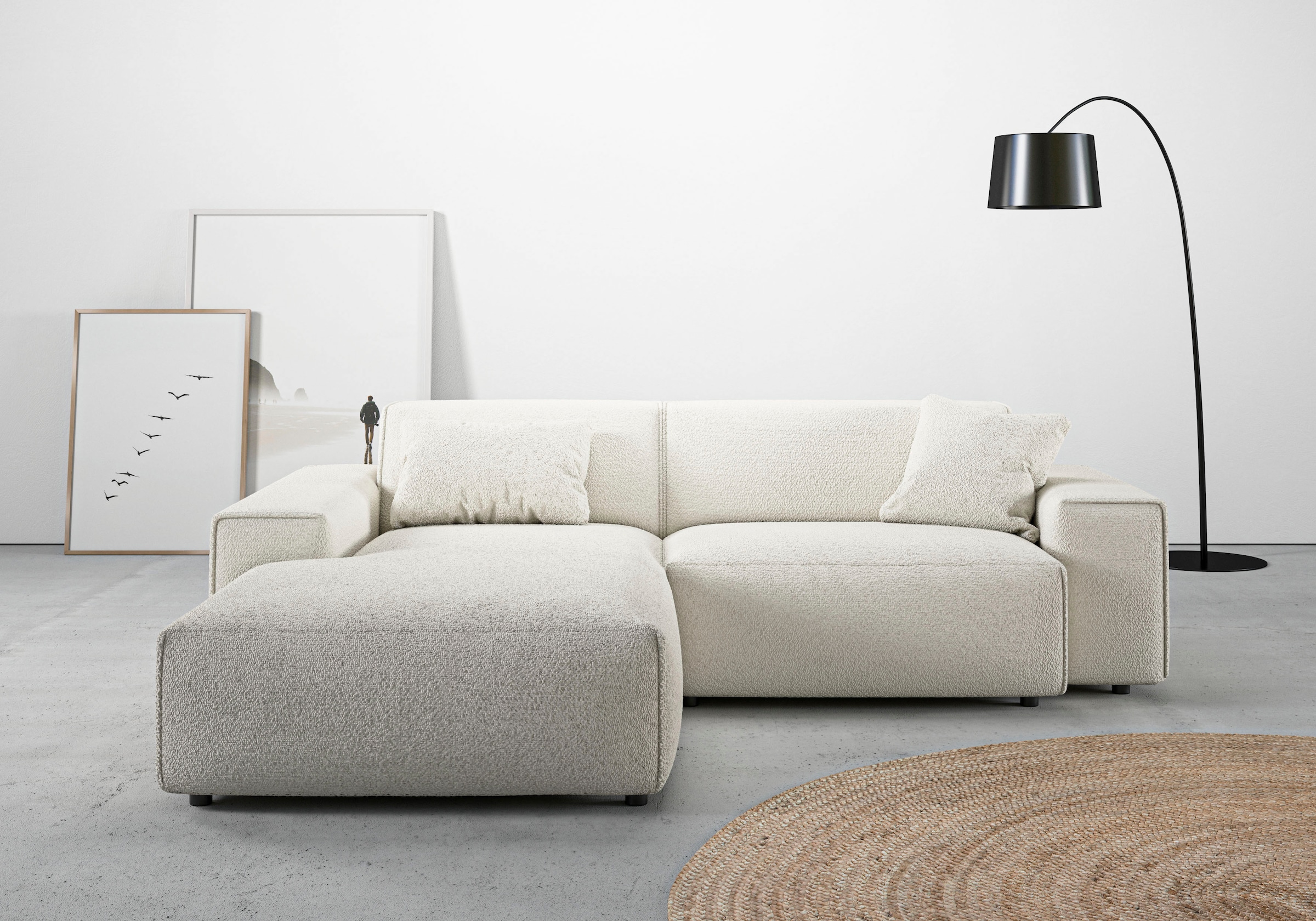 andas Ecksofa »Glimminge L-Form auch in Breitcord, Feincord + Easy care-Bez günstig online kaufen