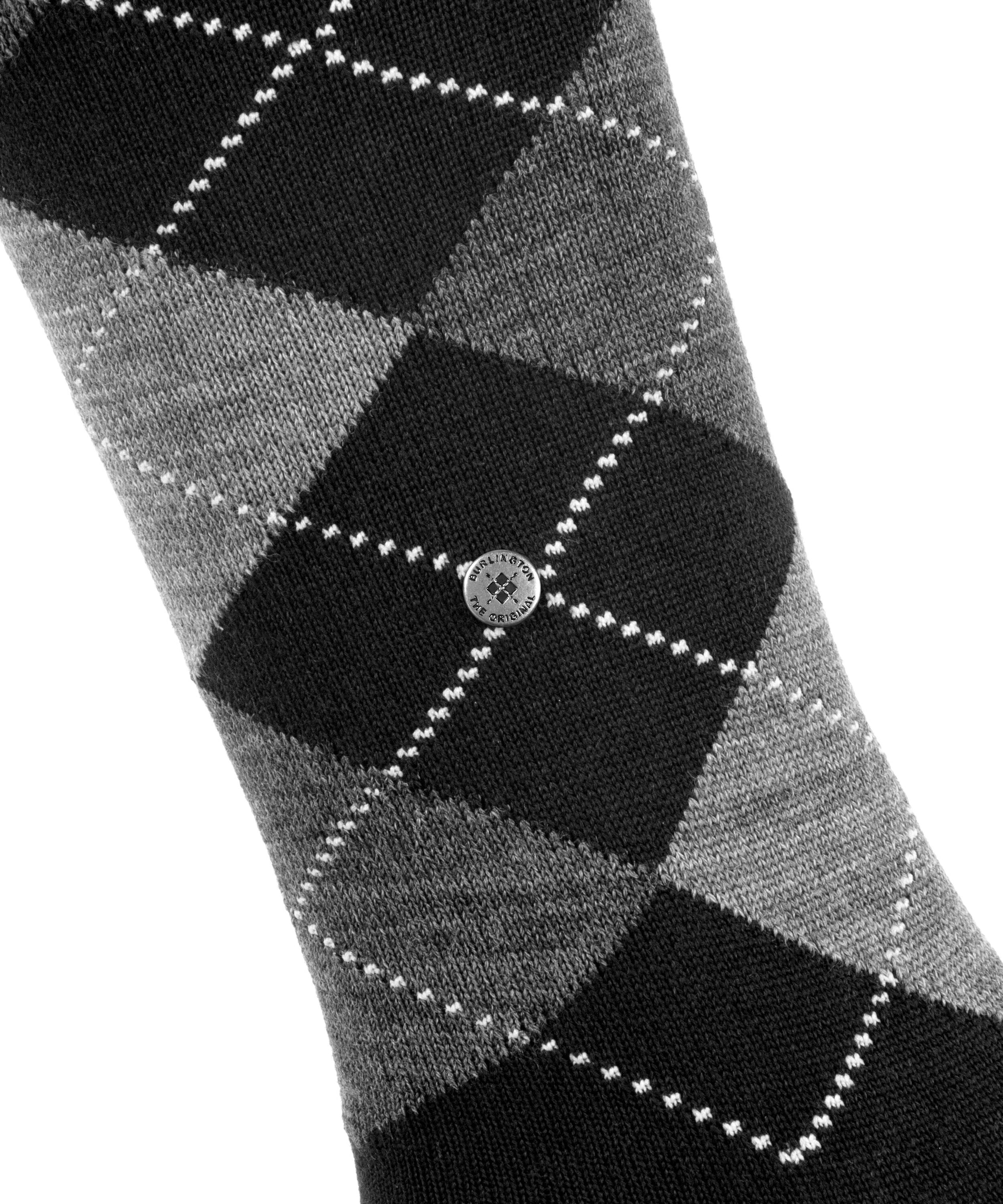 Burlington Kniestrümpfe »Marylebone« Einheitsgröße 36-41, wärmende Wollmischung, Argyle-Muster