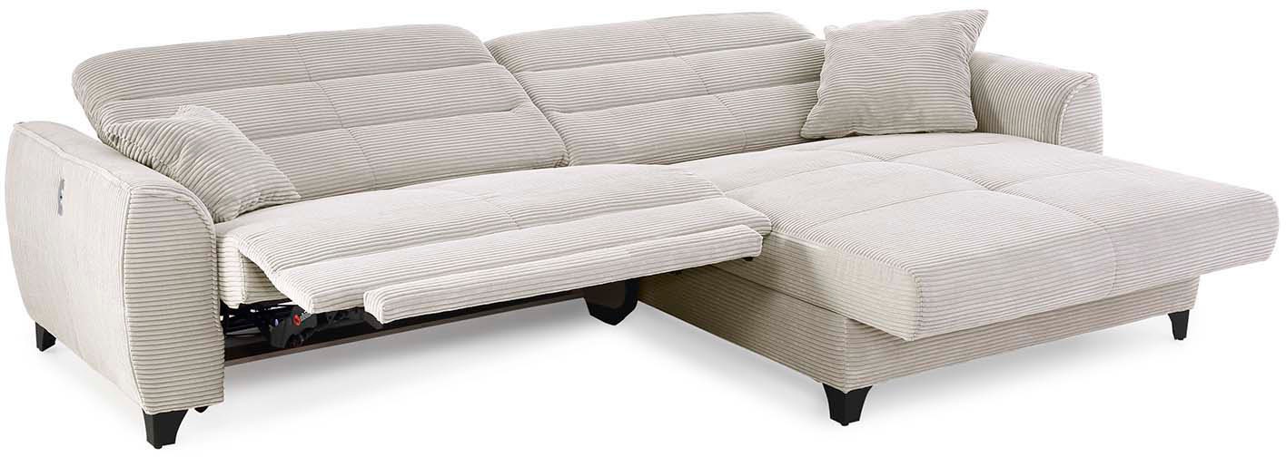 Jockenhöfer Gruppe Ecksofa »Double One L-Form«, mit 2x 120cm breiten, elektromotorischen Relaxfunktionen