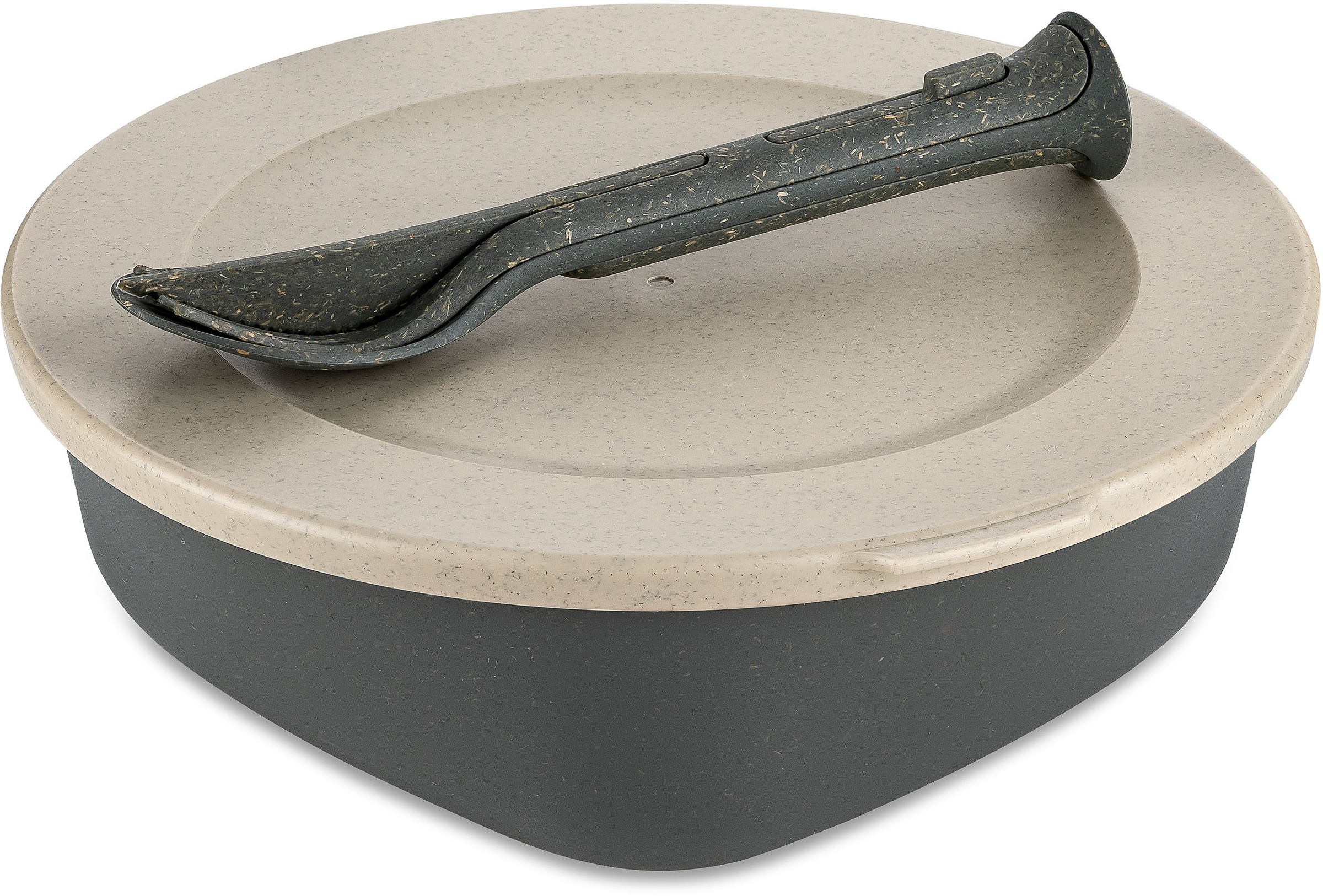 KOZIOL Lunchbox »CONNECT BOX READY« Set, Box mit Deckel+1 Besteckset bestehend aus1x Messer,1x Gabel,1x Löffel, 5 Stk. tlg. biozirkulärem Material,