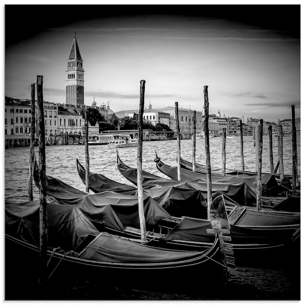Artland Glasbild »Venedig Canal Grande & Markusturm«, Italien, (1 St.)