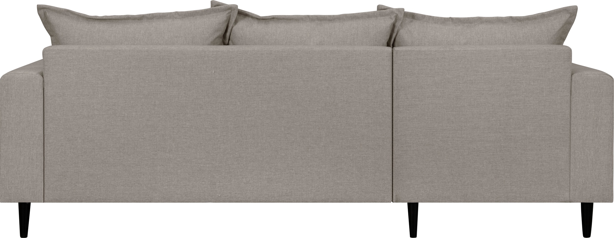 Home affaire Ecksofa »VEYRAS L-Form, hoher Sitzkomfort, Maße B/T/H: 230/150/76 cm«, mit Wellenunterfederung, incl. Rückenkissen und Zierkissen