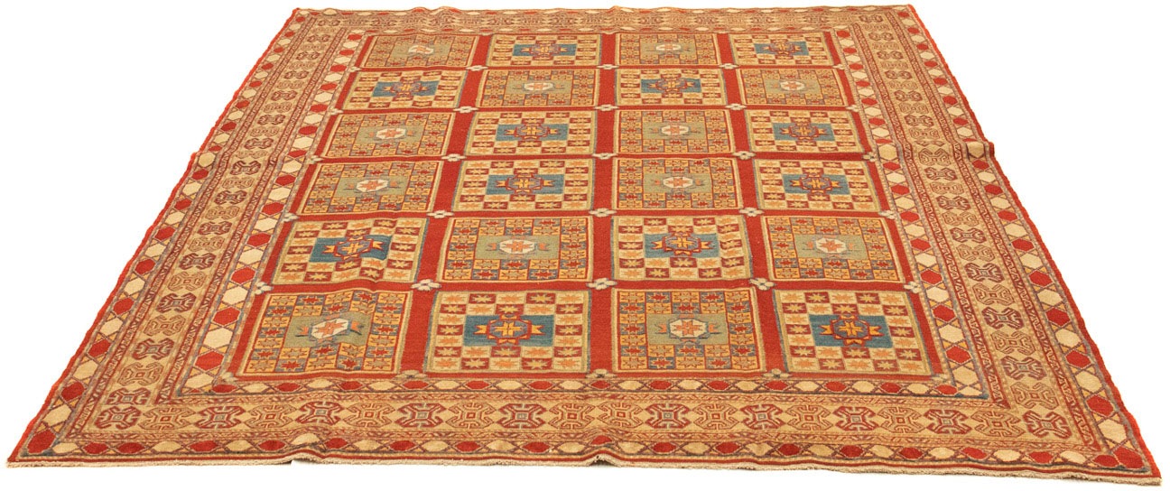 morgenland Wollteppich »Kelim - Oriental - 226 x 180 cm - dunkelrot«, recht günstig online kaufen