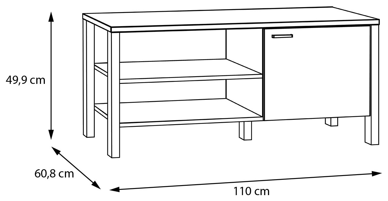 FORTE Couchtisch »Saitama«