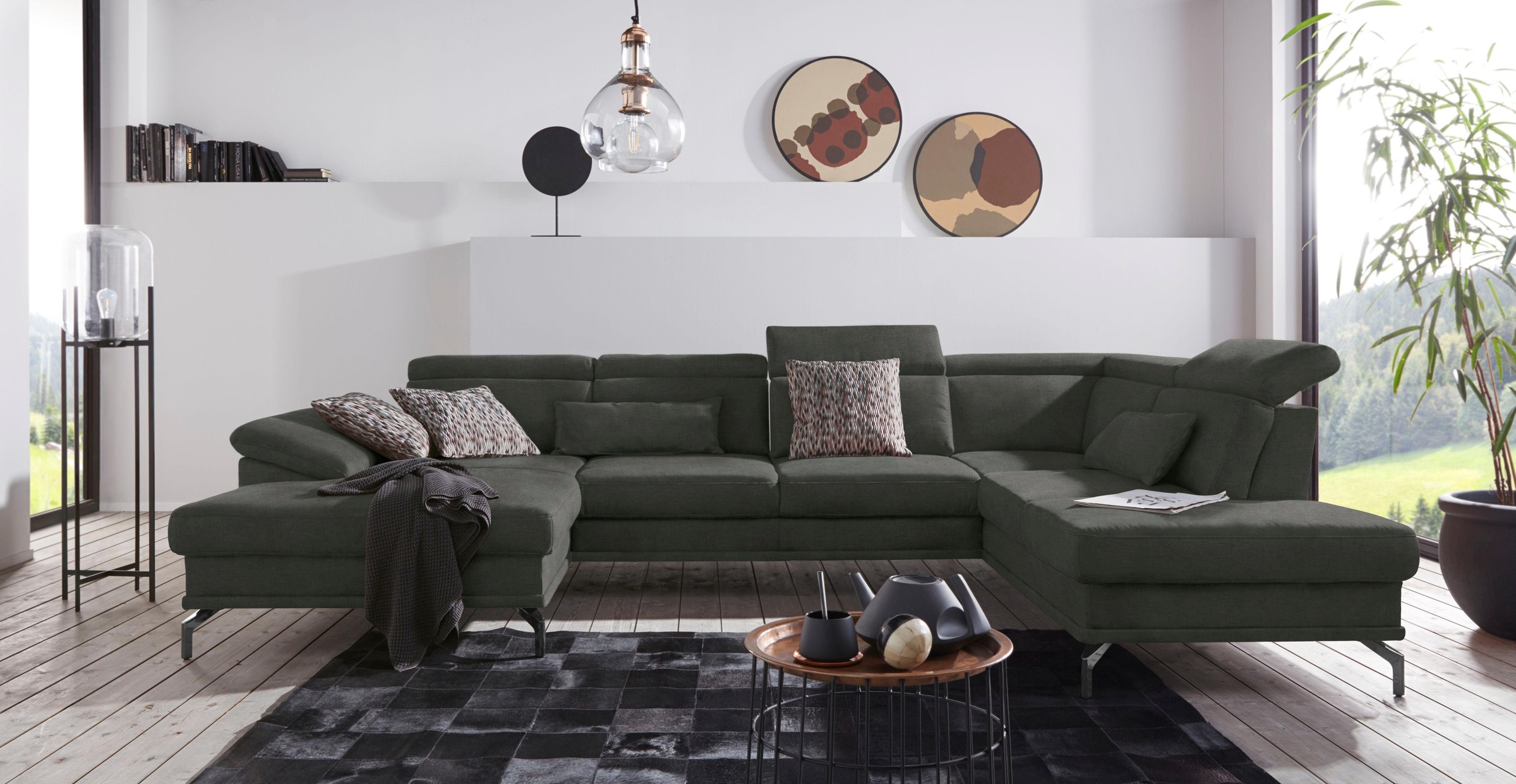 sit&more Wohnlandschaft »Scorpio U-Form« inklusive Sitztiefenverstellung, m günstig online kaufen