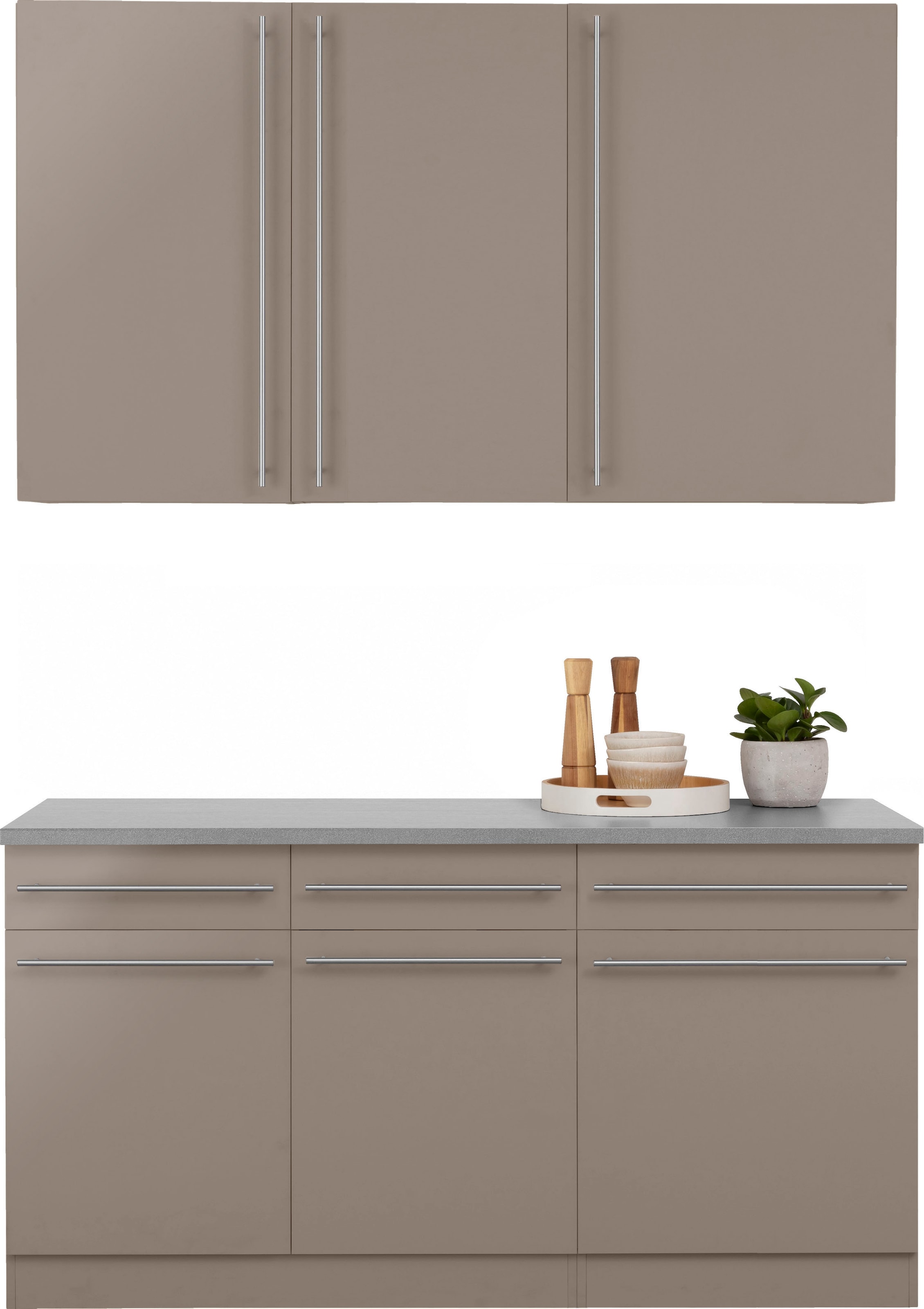 wiho Küchen Pantryküche »Chicago«, ohne E-Geräte, Breite 160 cm günstig online kaufen