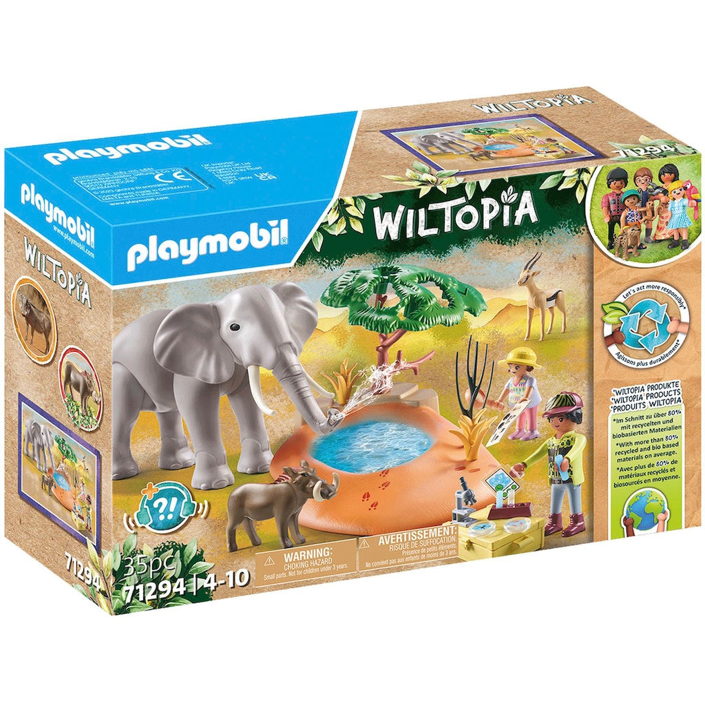 Playmobil® Konstruktions-Spielset »Spritztour zum Wasserloch (71294), Wiltopia«, (35 St.), teilweise aus recyceltem Material; Made in Europe