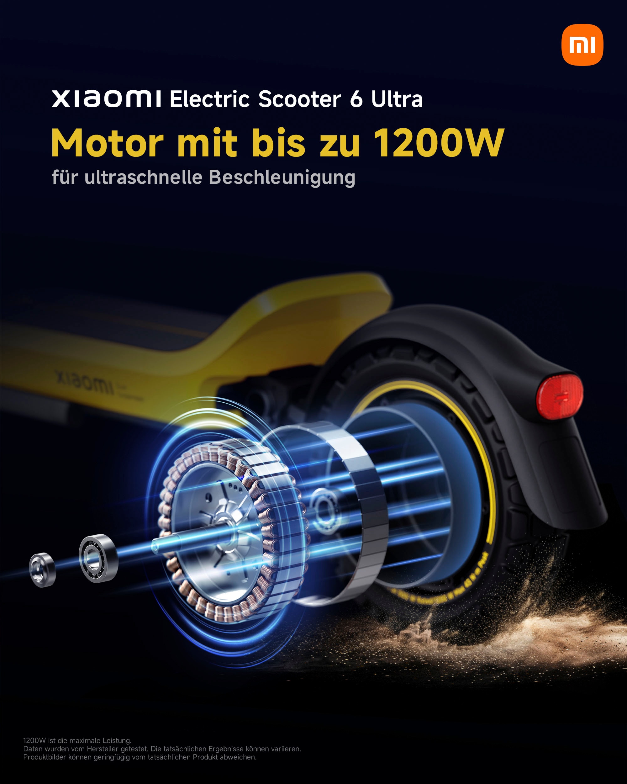 Xiaomi E-Scooter »Electric Scooter 6 Ultra DE« 20 km/h 75 km