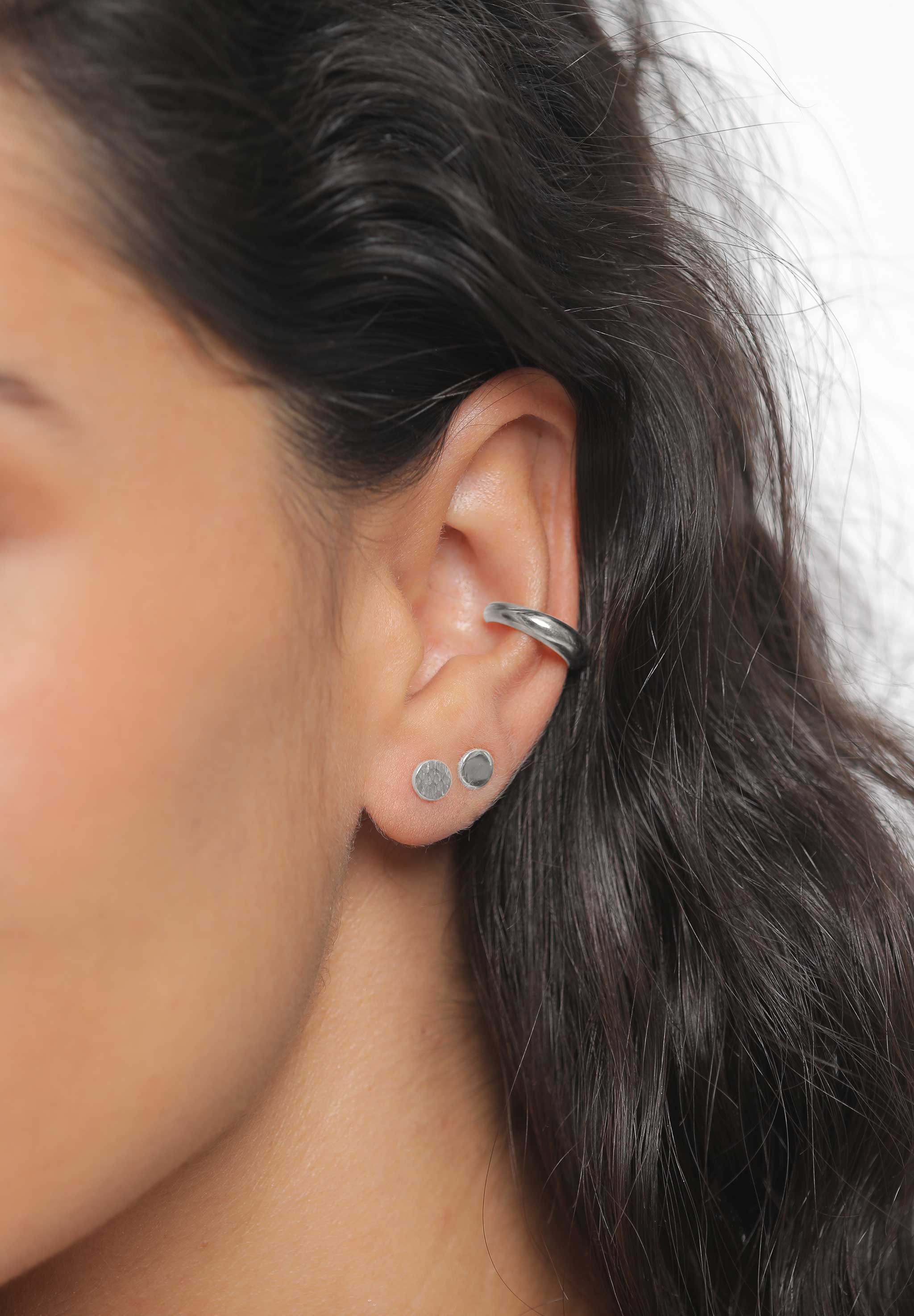 Elli Ohrring-Set »Set Geo Ohrstecker Gehämmert 925 Silber«