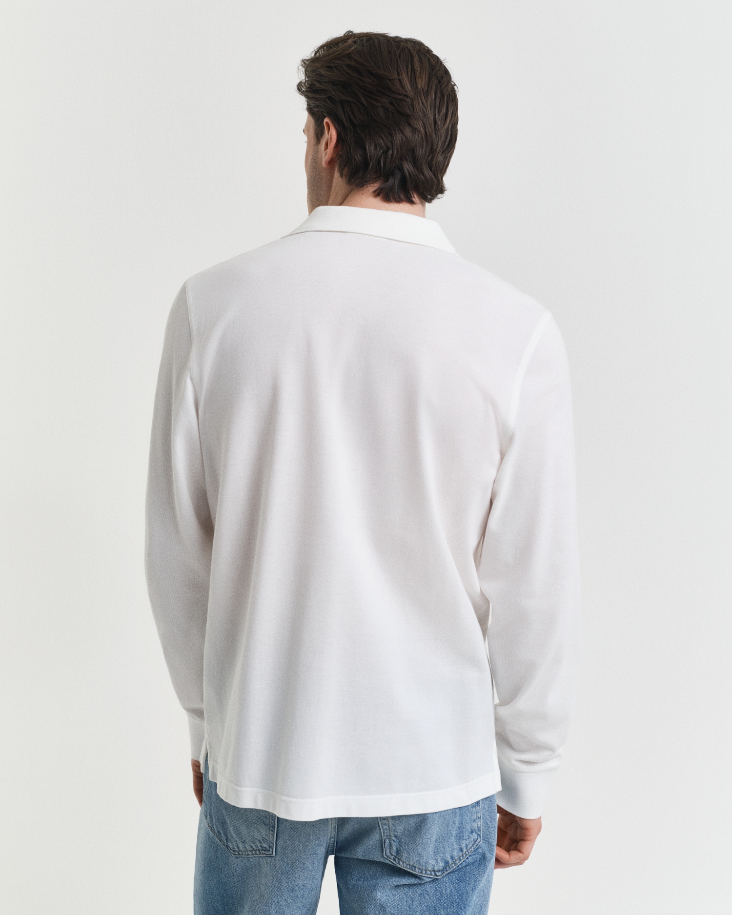 Gant Poloshirt »REG SHIELD LS PIQUE RUGGER« mit Logotickerei auf der Brust