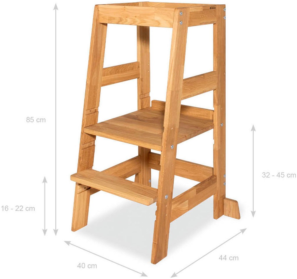 Pinolino® Stehhilfe »Lernturm Fino, Eiche geölt«