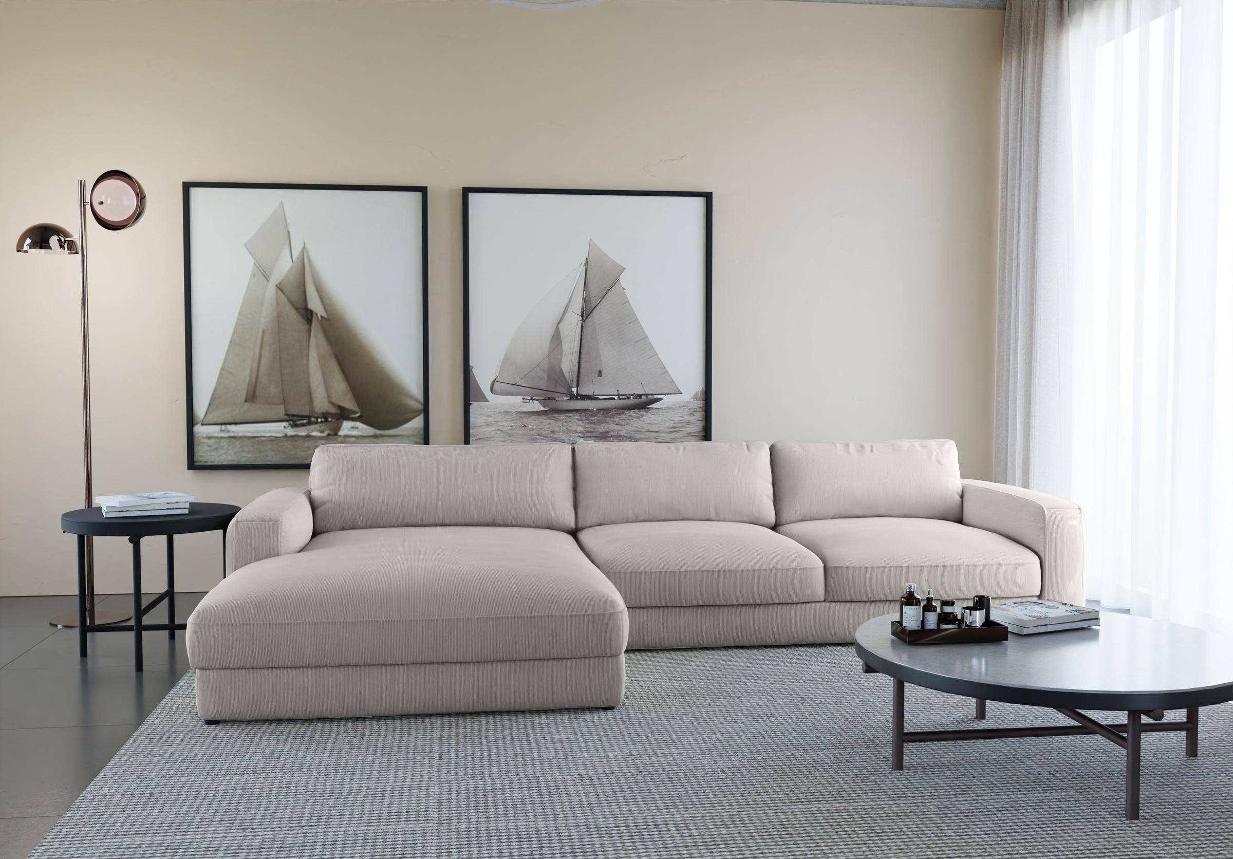 PLACES OF STYLE Ecksofa »Bloomfield, elegant, viel Platz, Mega Couch, Breit günstig online kaufen