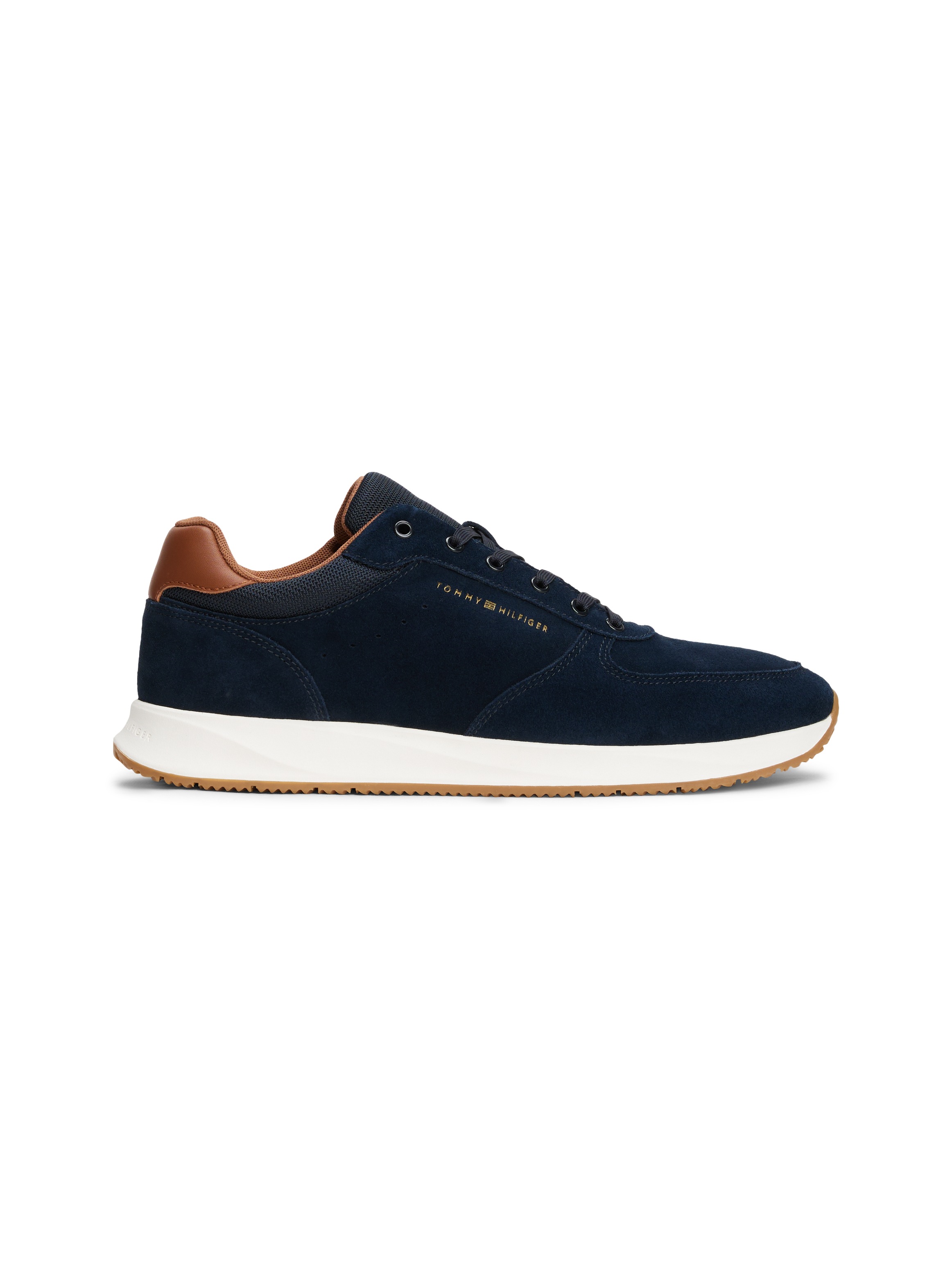 Tommy Hilfiger Sneaker »PREMIUM SUEDE HYBRID«, Freizeitschuh, Halbschuh, Schnürschuh, weiche Schaftrand-Polsterung