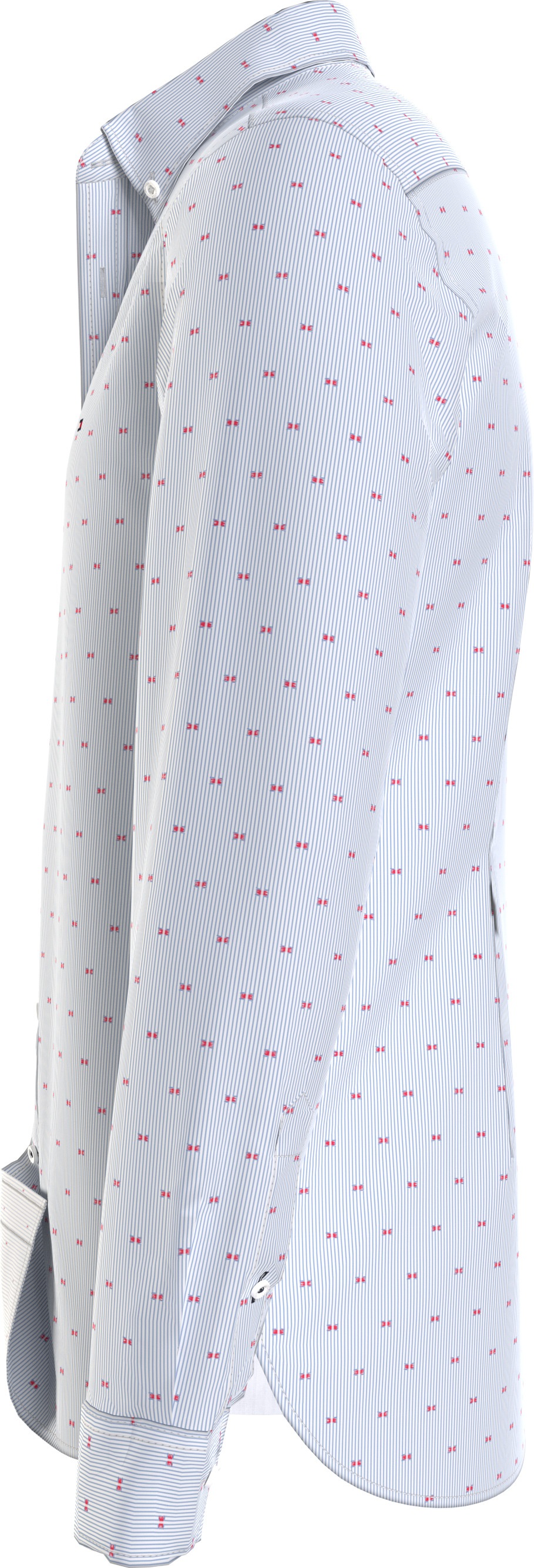 Tommy Hilfiger Langarmhemd »FIL COUPE SF SHIRT«, mit durchgehender Knopfleiste