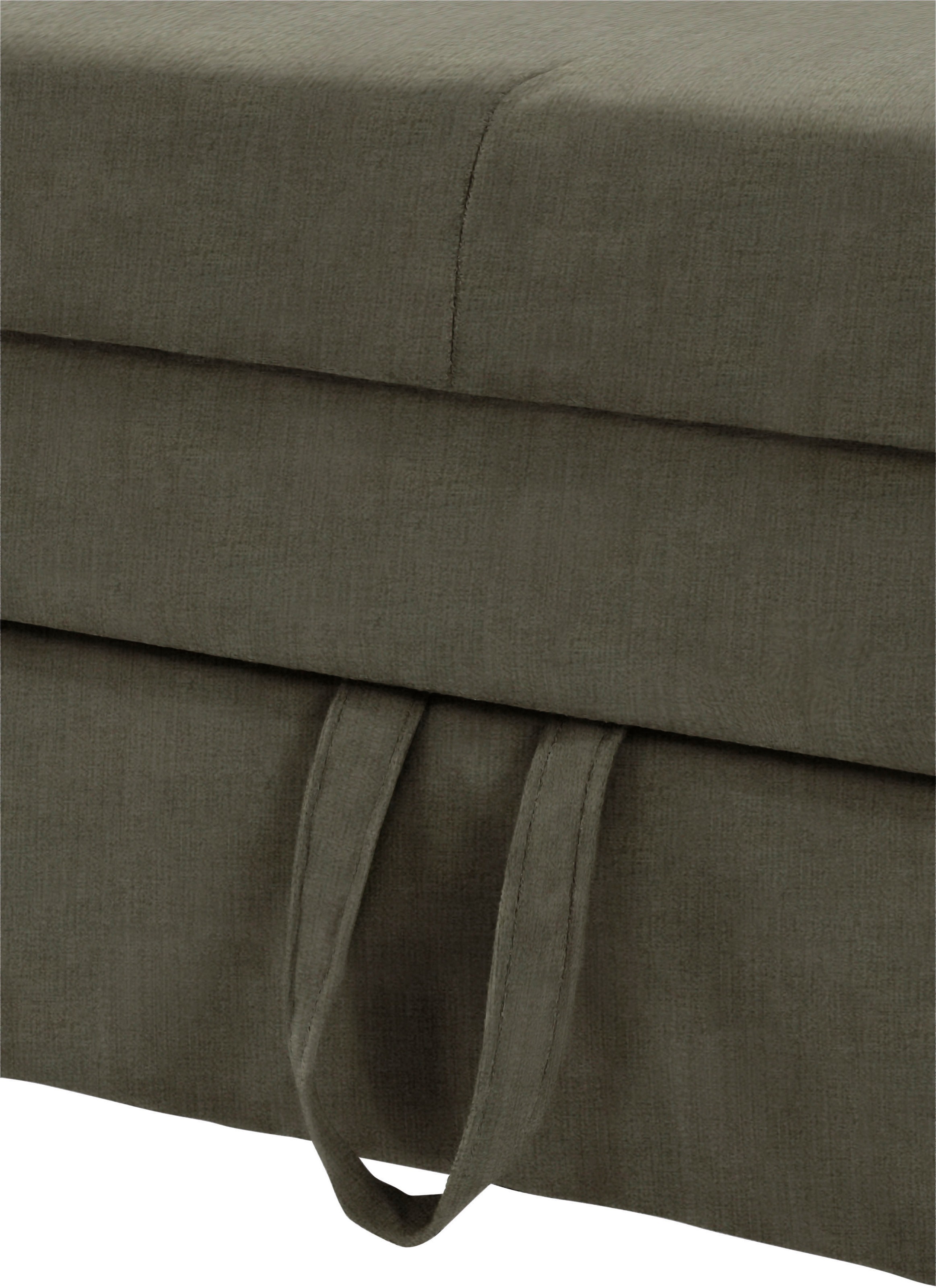 COTTA Ecksofa »Mia L-Form mit 3 Zierkissen«, wahlweise mit Bettfunktion, Bettkasten, Beleuchtung & Wireless-Charger